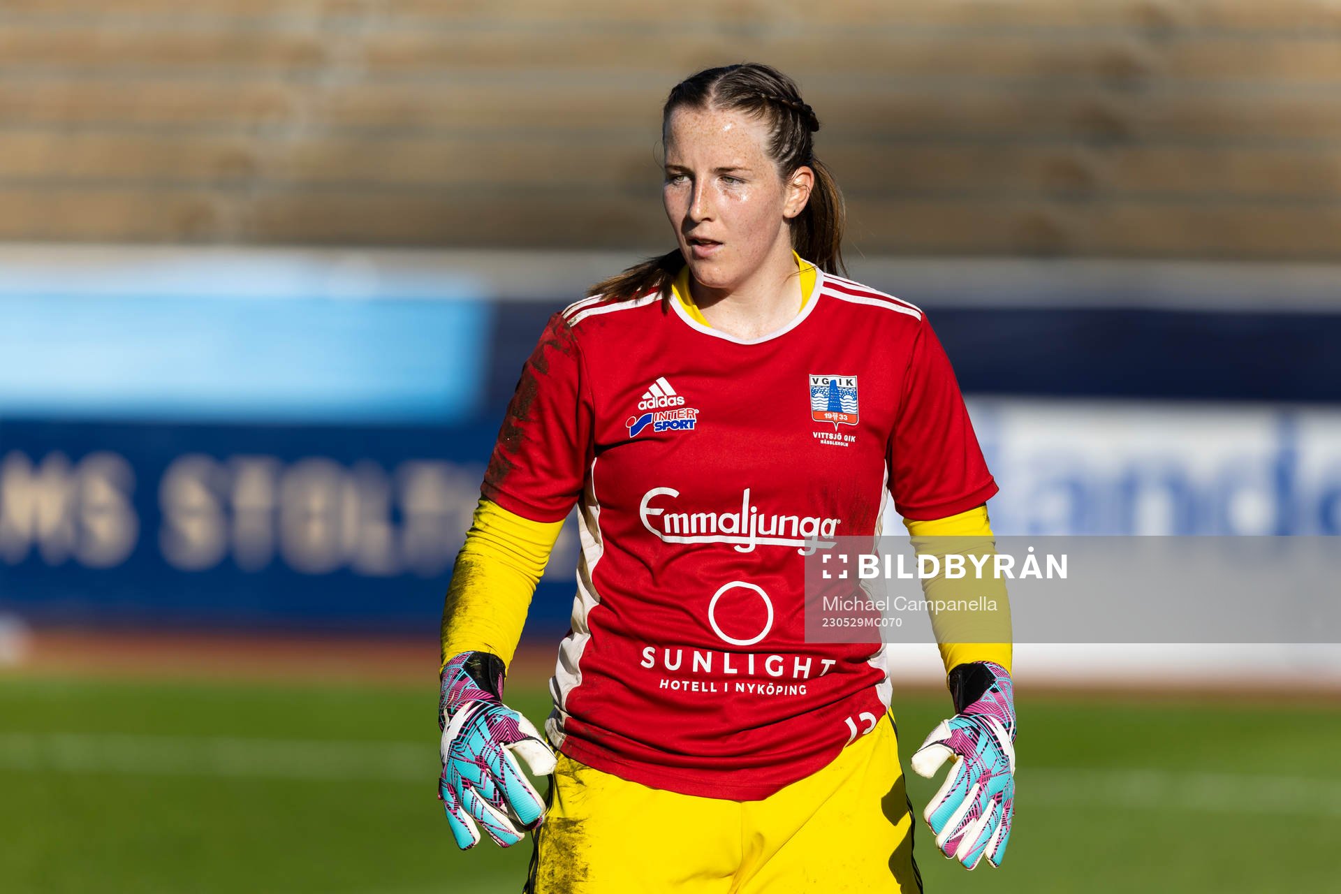 Vittsjös målvakt Elin Vaughan