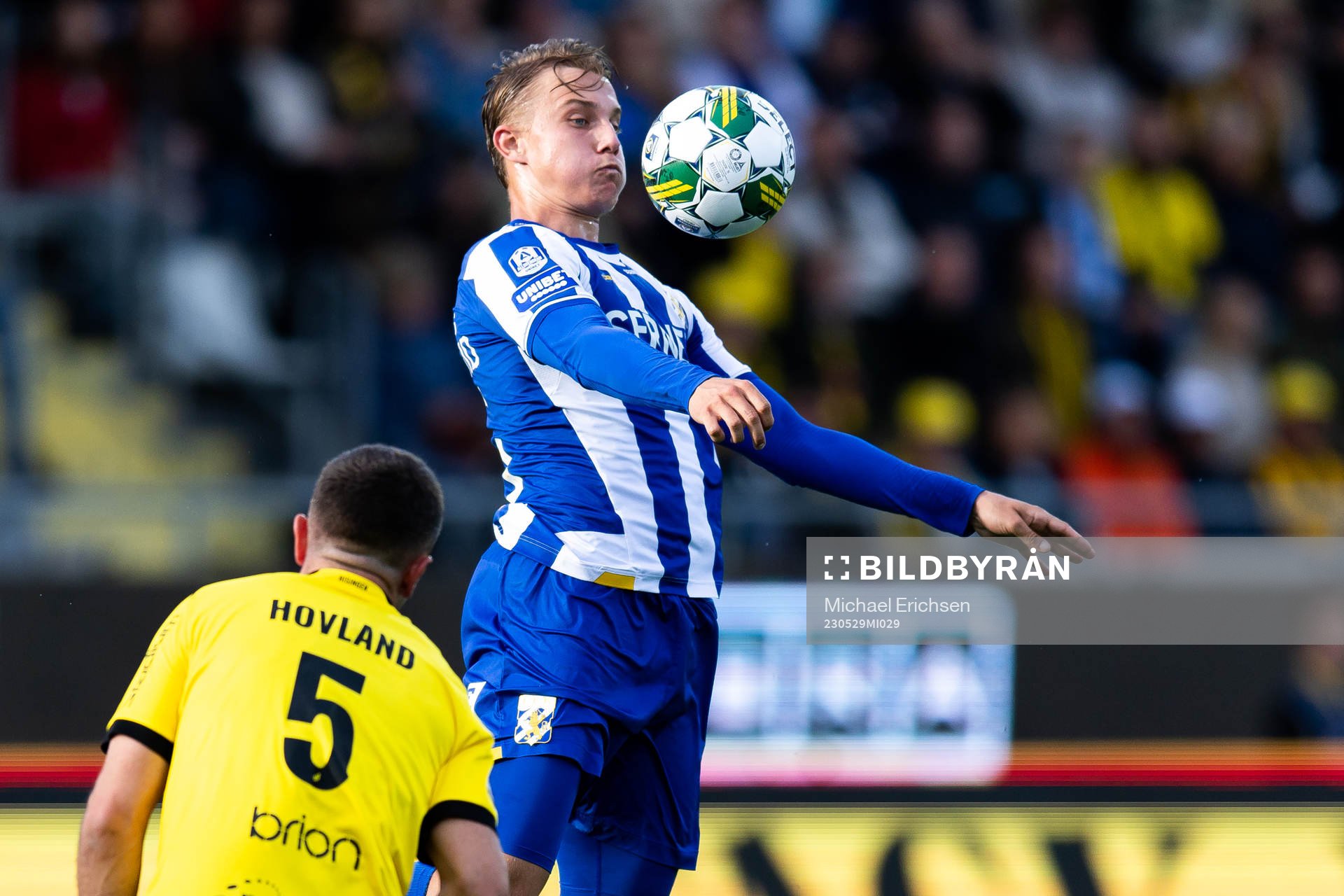 IFK Göteborgs Linus Carlstrand och Häckens Even Hovland