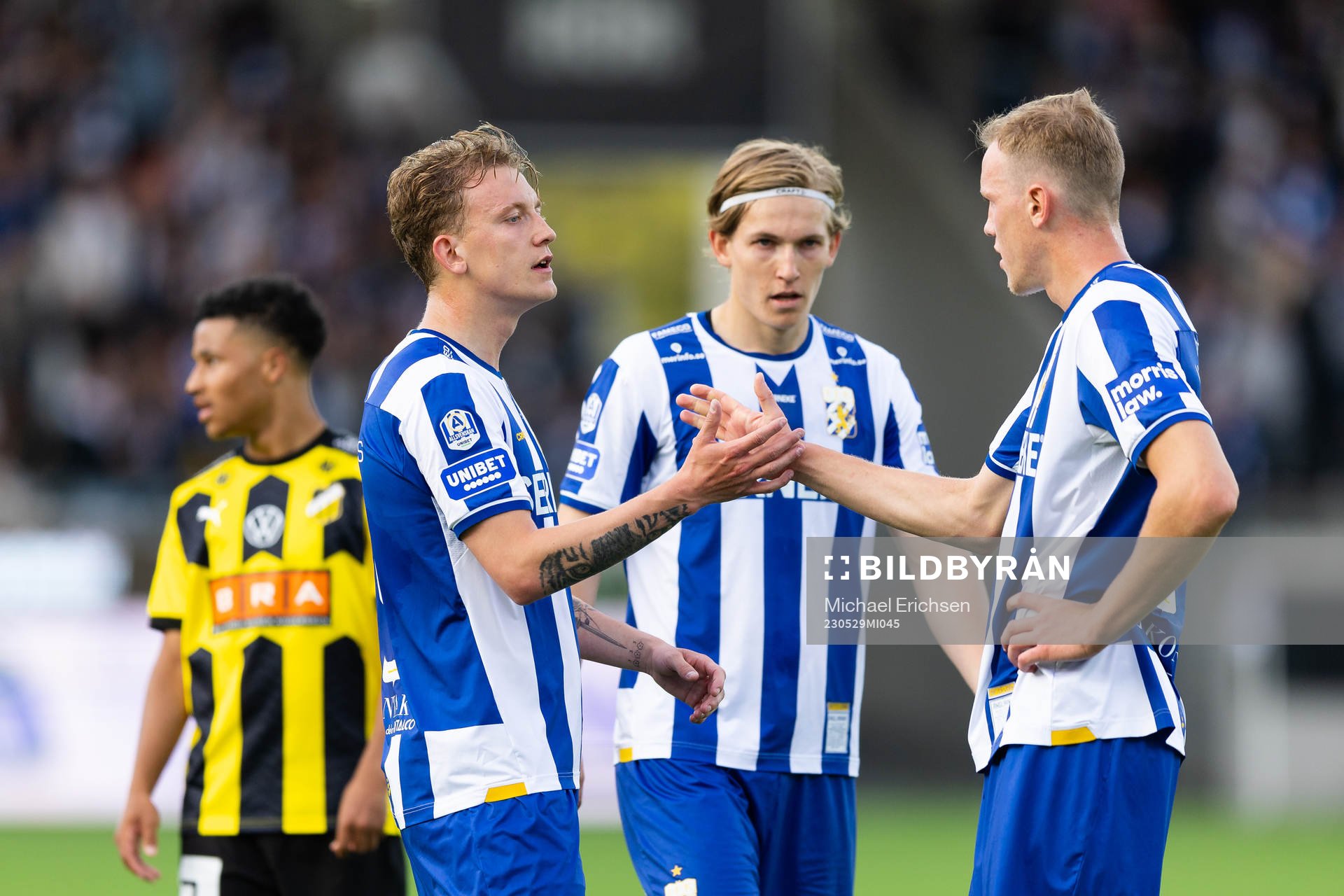 IFK Göteborgs Sebastian Hausner, Johan Bångsbo och Adam