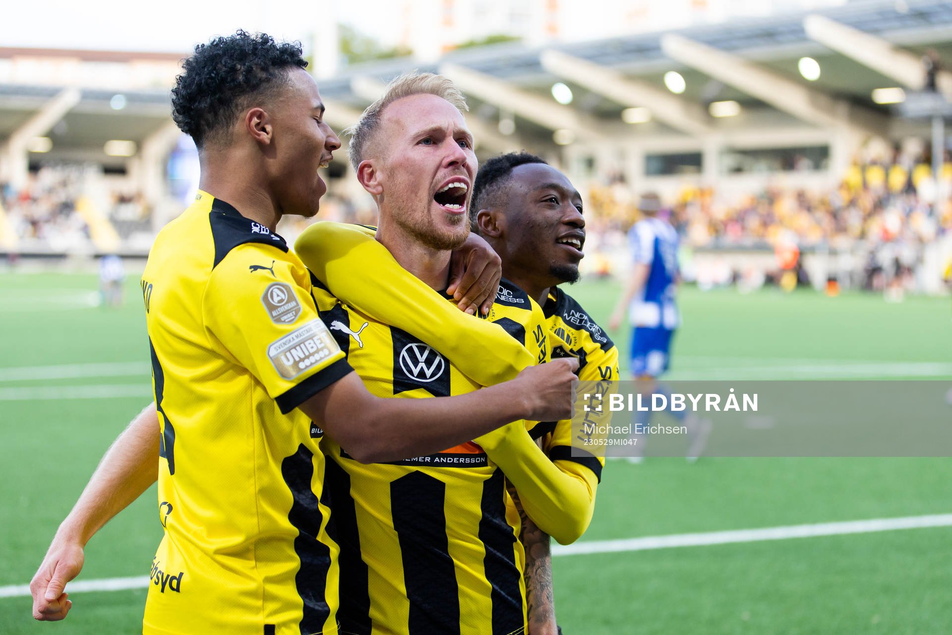 Häckens Momodou Lamin Sonko, Mikkel Rygaard Jensen och