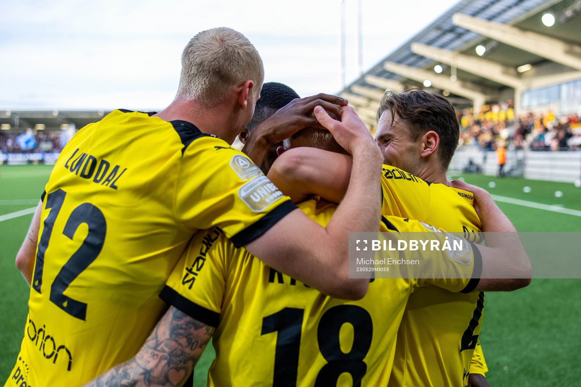 Häckens Benie Adama Traore, Valgeir Fridriksson och Mikkel