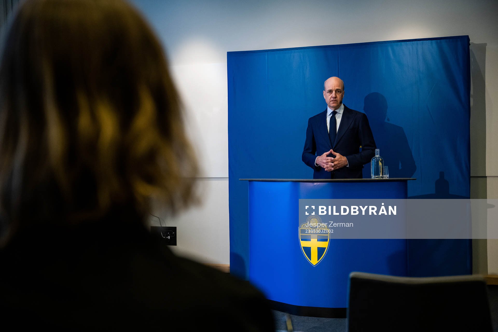 Svenska Fotbollförbundets ordförande Fredrik Reinfeldt