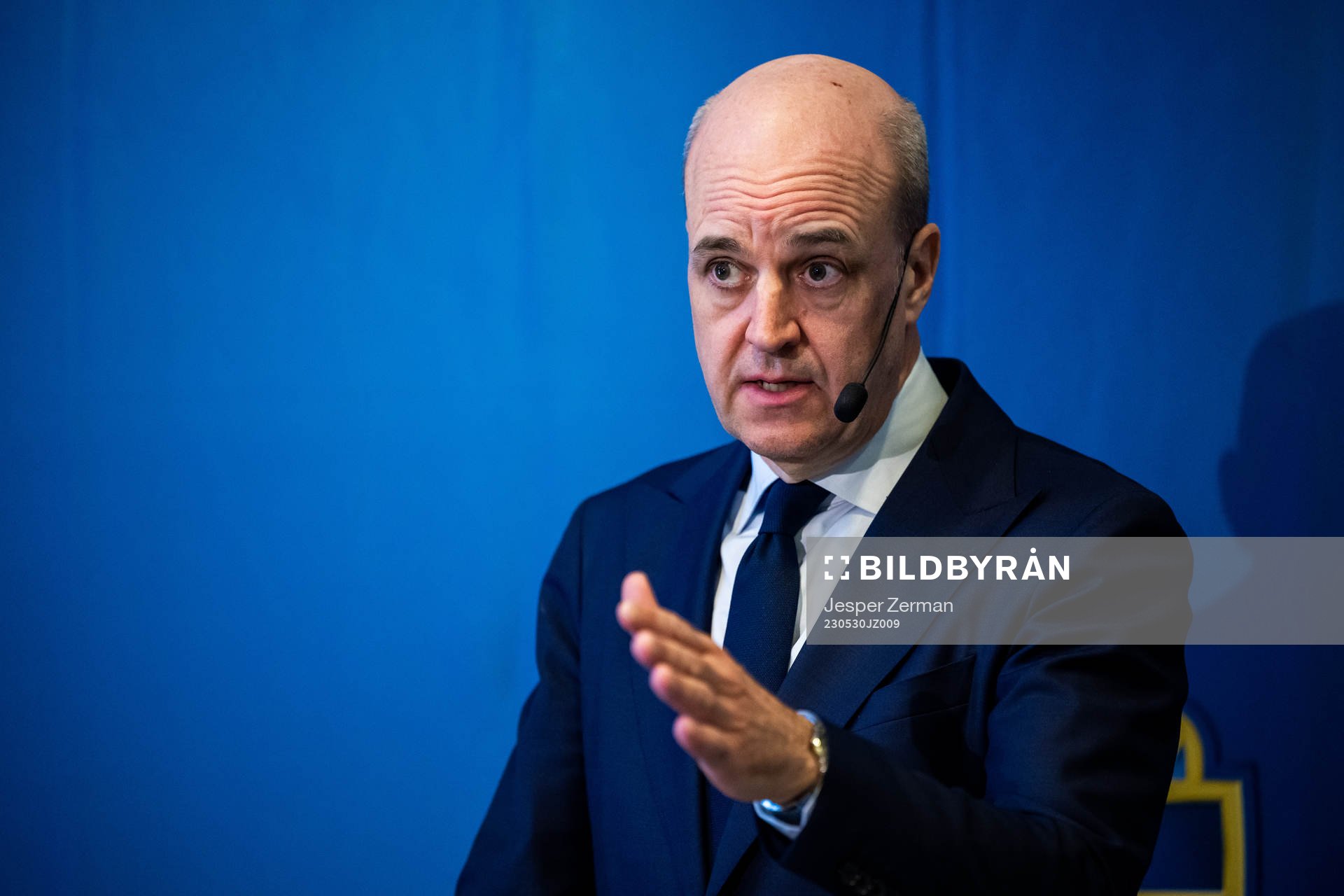Svenska Fotbollförbundets ordförande Fredrik Reinfeldt