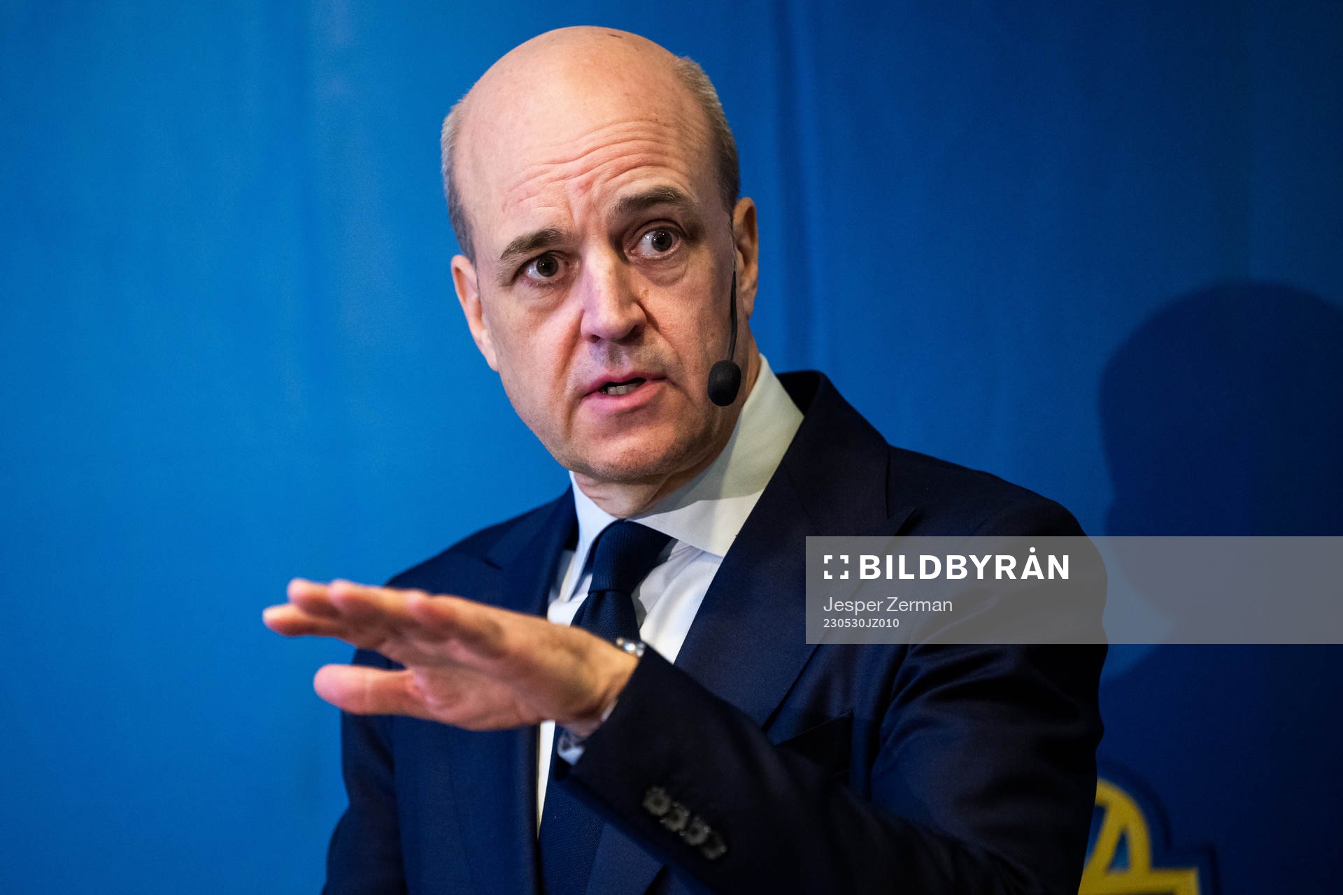 Svenska Fotbollförbundets ordförande Fredrik Reinfeldt