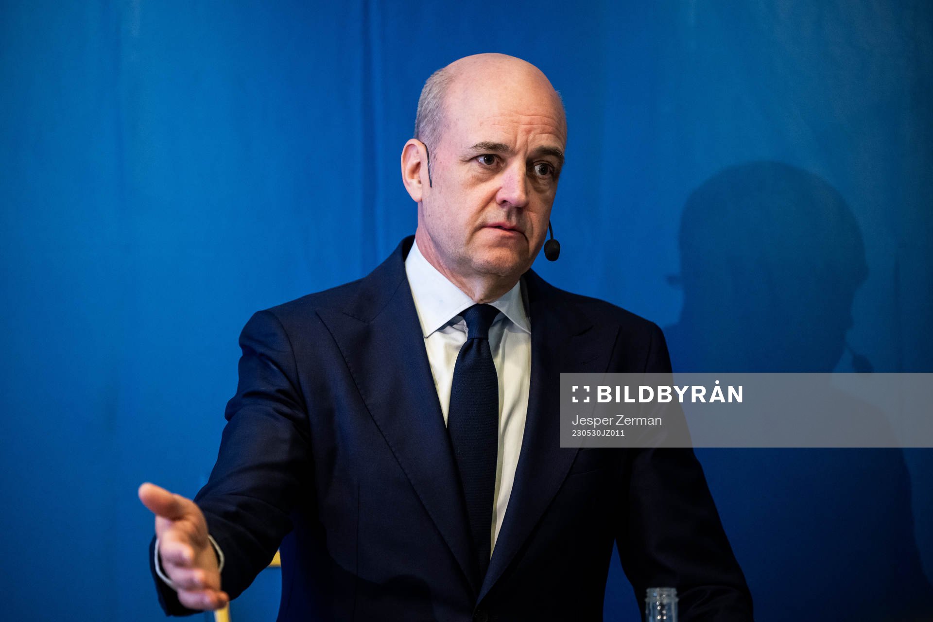 Svenska Fotbollförbundets ordförande Fredrik Reinfeldt