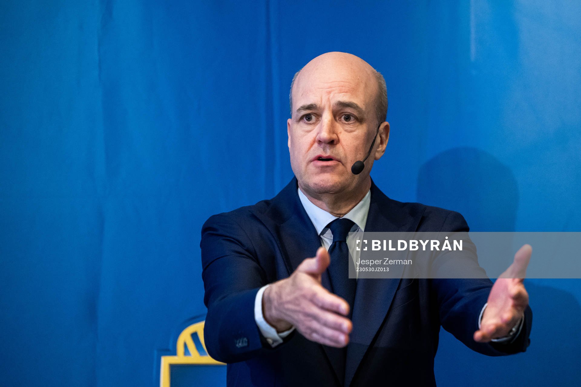 Svenska Fotbollförbundets ordförande Fredrik Reinfeldt