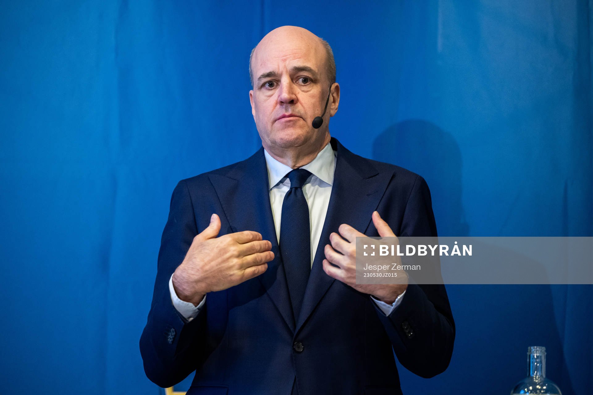 Svenska Fotbollförbundets ordförande Fredrik Reinfeldt