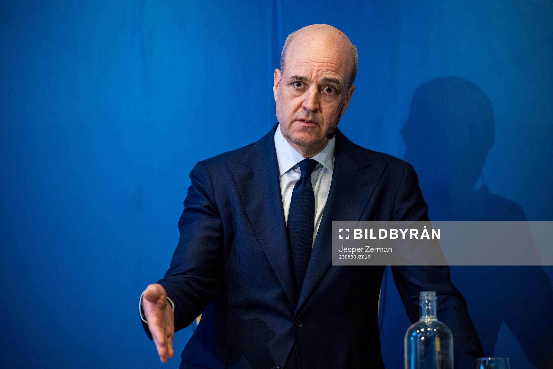 Svenska Fotbollförbundets ordförande Fredrik Reinfeldt