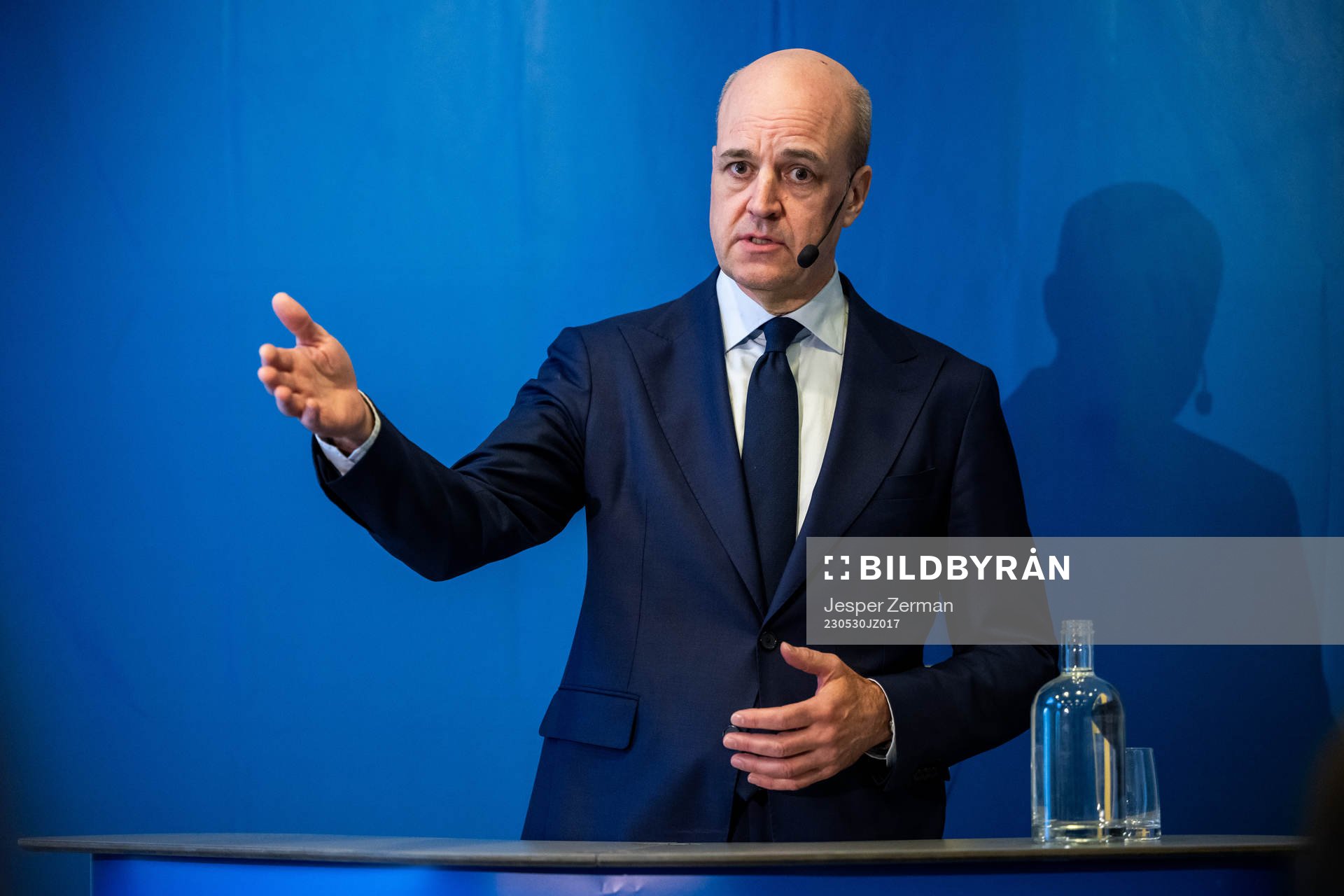 Svenska Fotbollförbundets ordförande Fredrik Reinfeldt