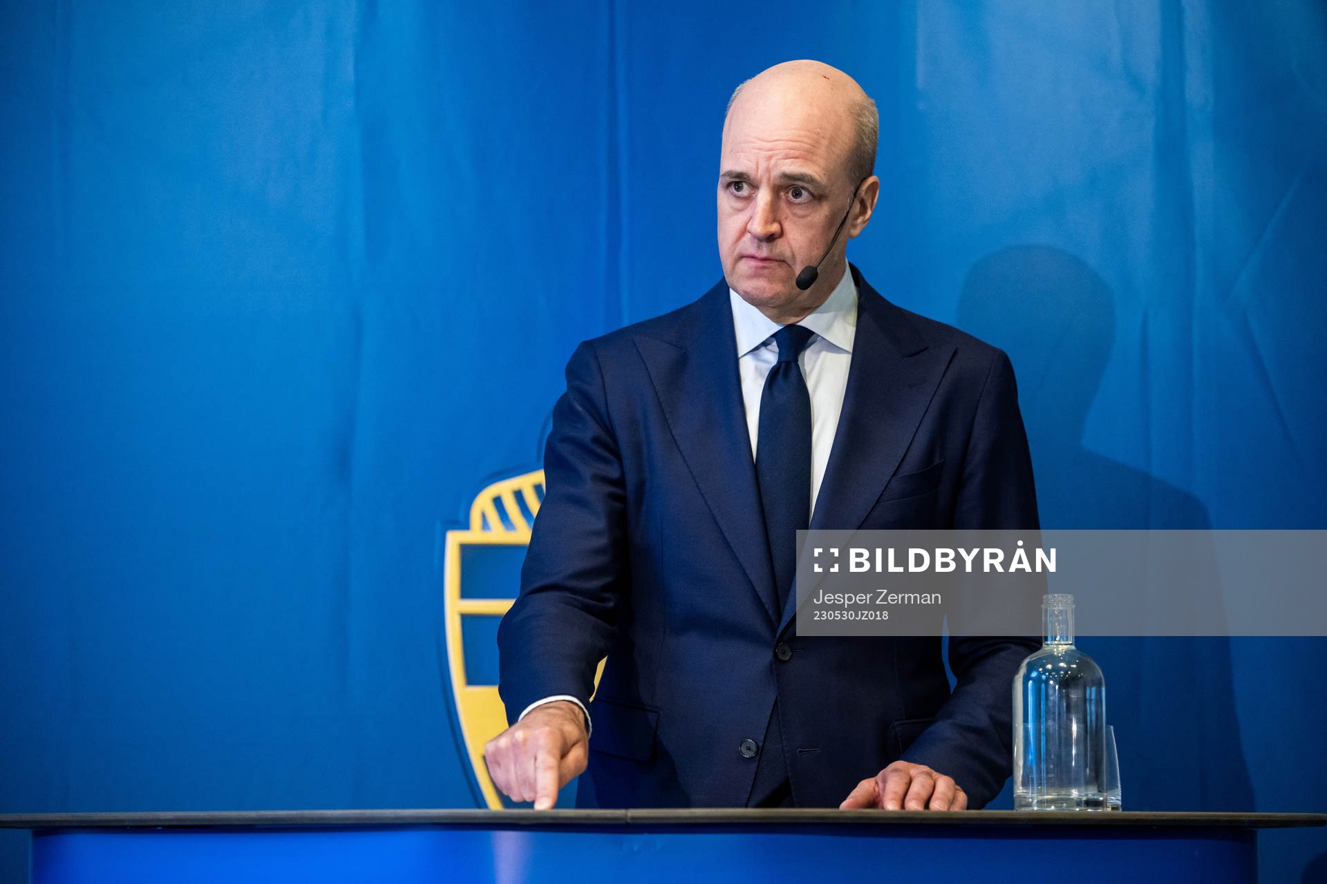 Svenska Fotbollförbundets ordförande Fredrik Reinfeldt