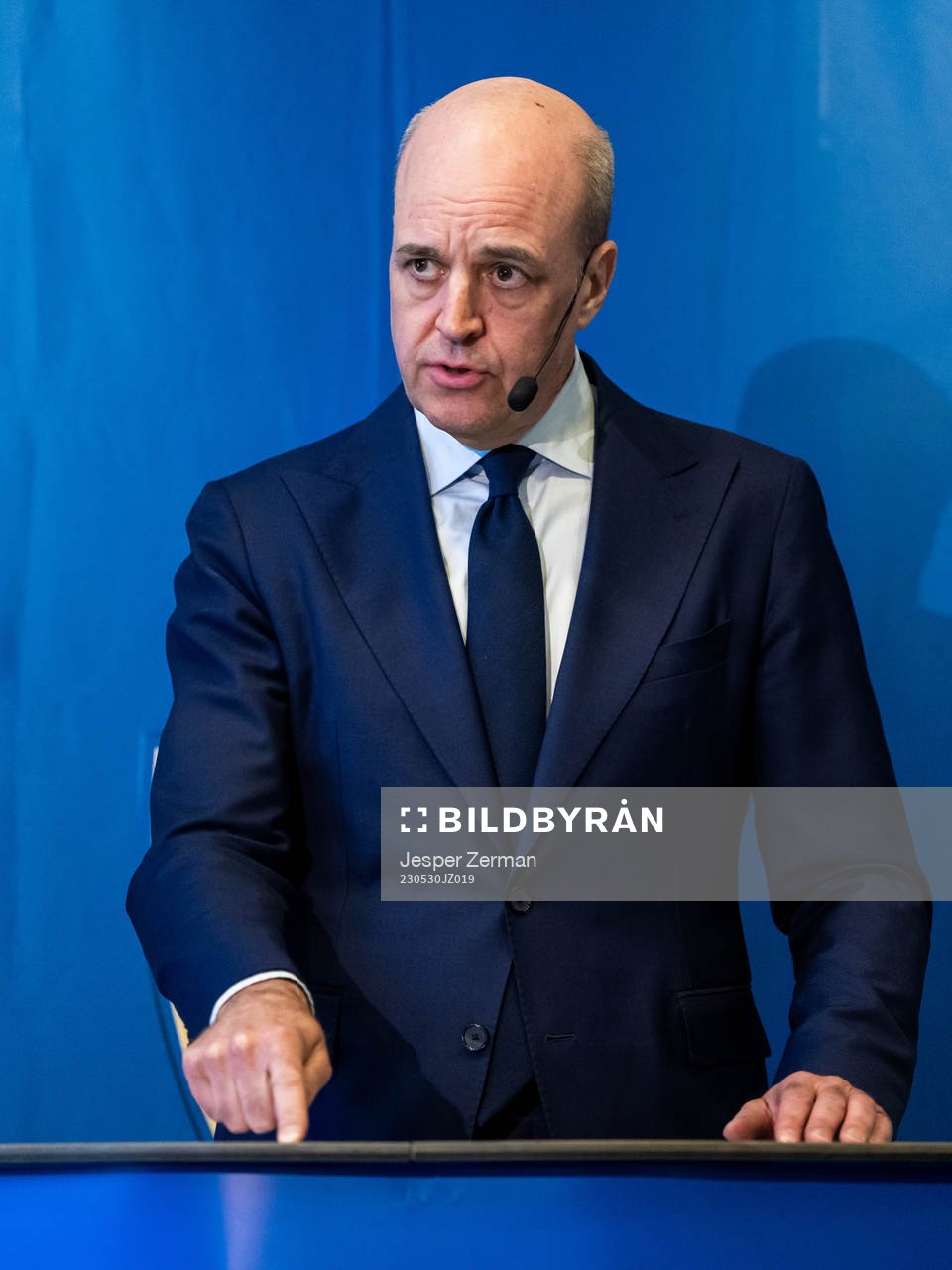 Svenska Fotbollförbundets ordförande Fredrik Reinfeldt