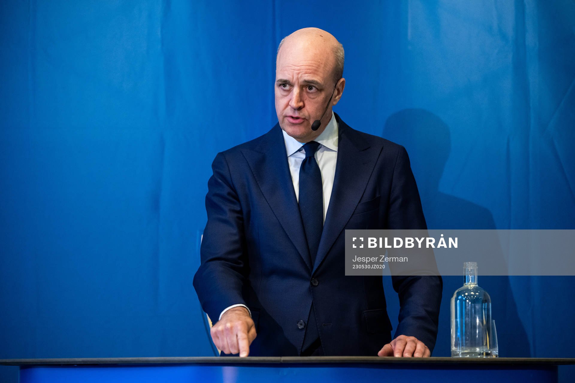 Svenska Fotbollförbundets ordförande Fredrik Reinfeldt