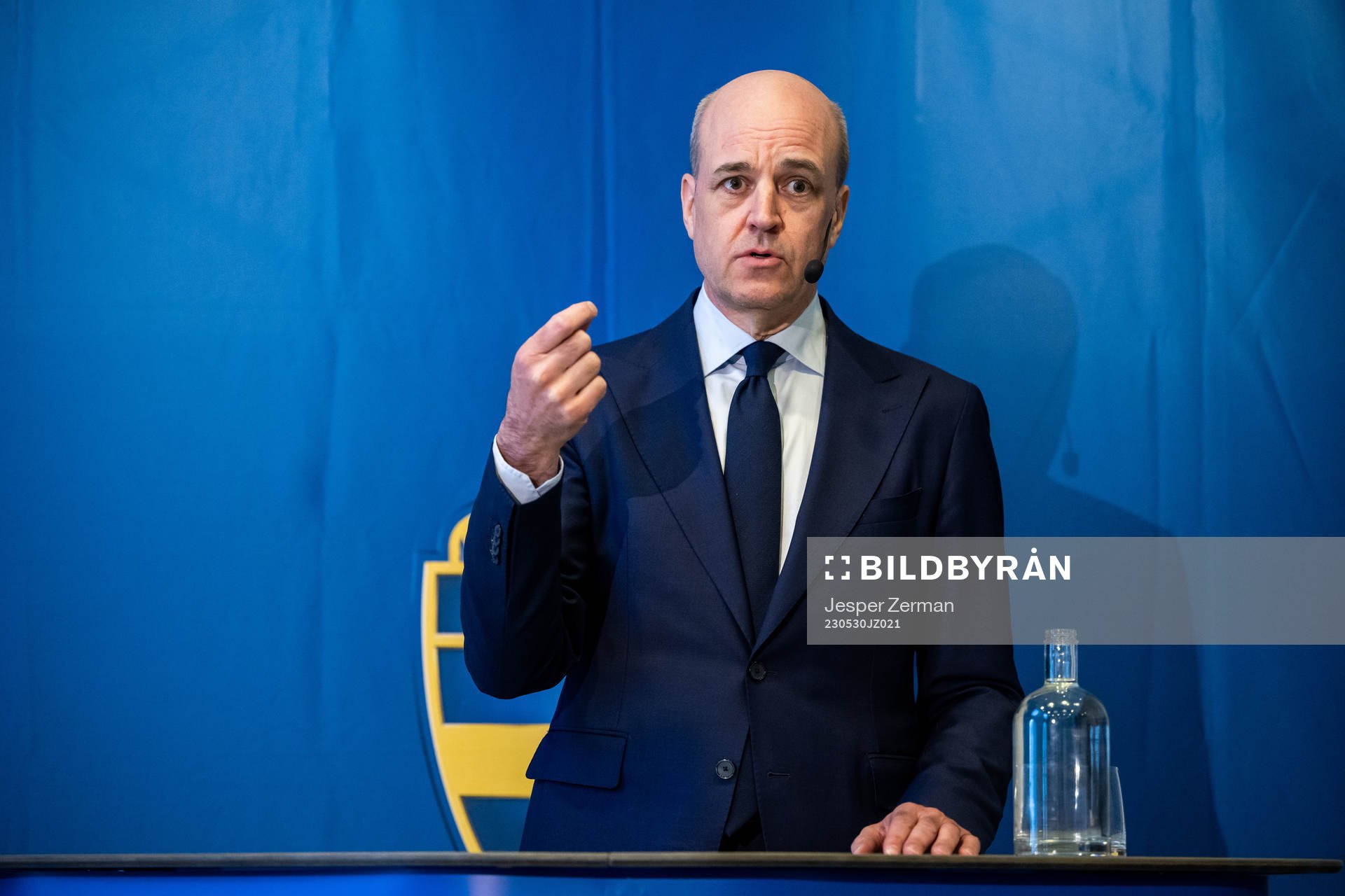 Svenska Fotbollförbundets ordförande Fredrik Reinfeldt