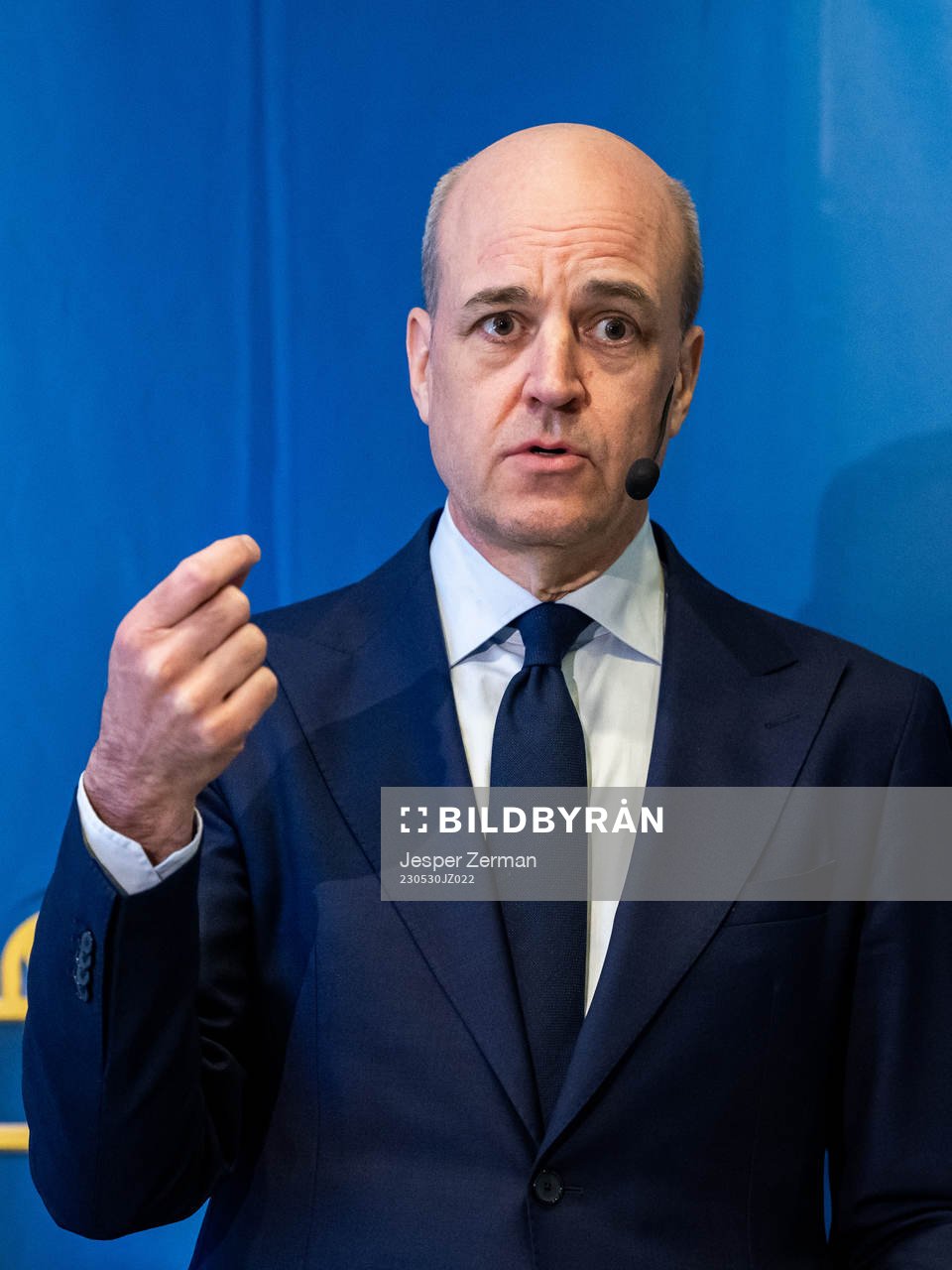 Svenska Fotbollförbundets ordförande Fredrik Reinfeldt