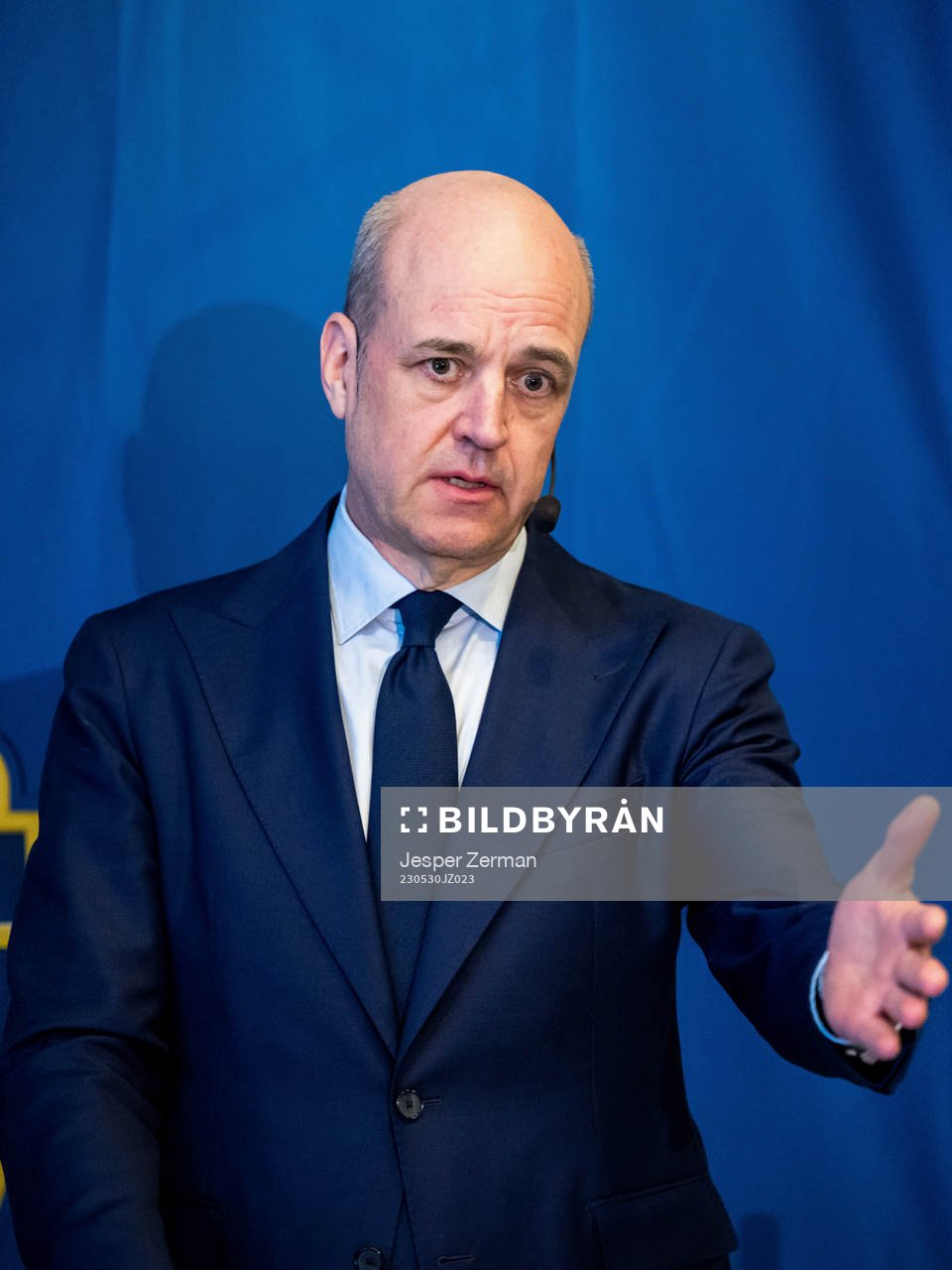 Svenska Fotbollförbundets ordförande Fredrik Reinfeldt