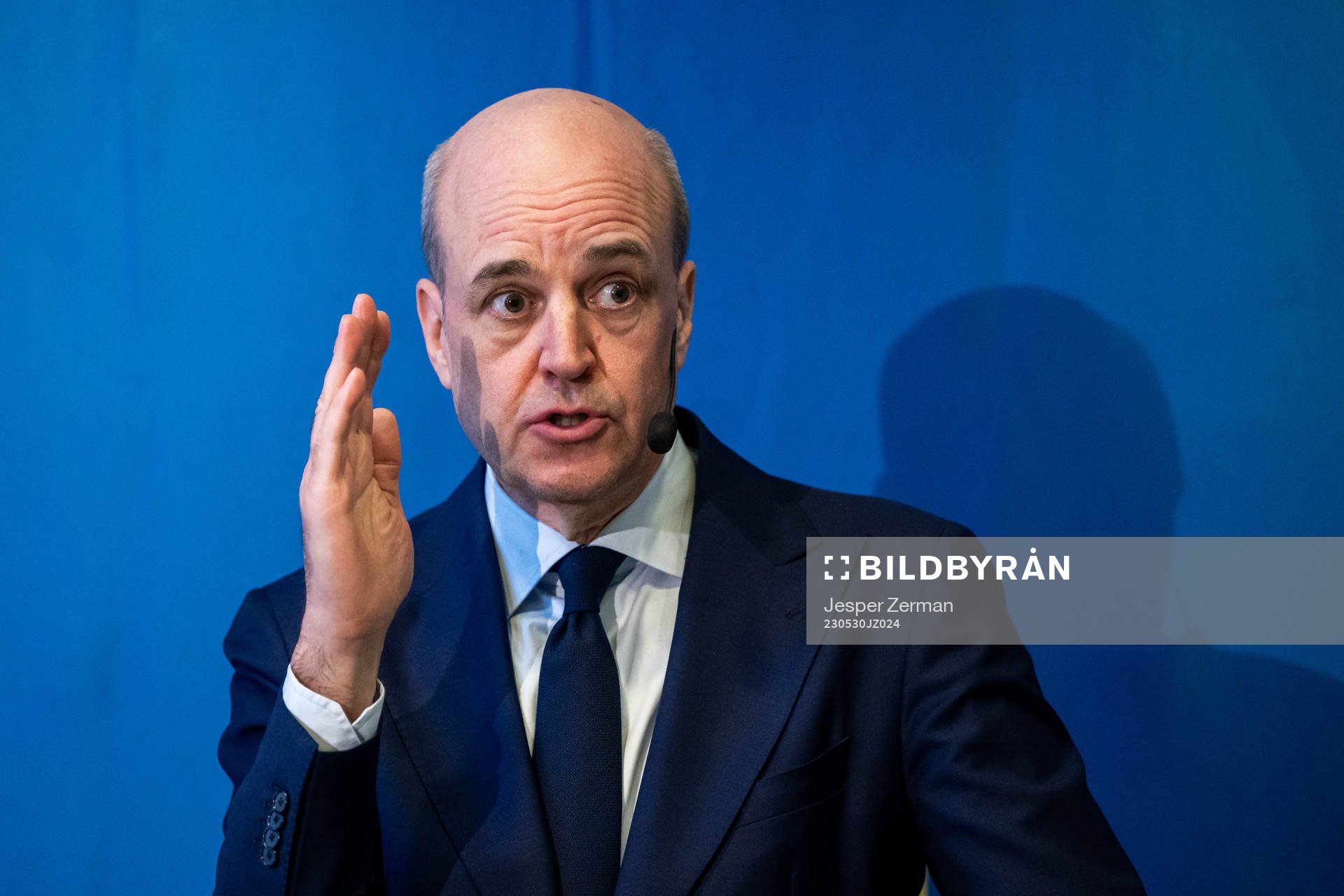 Svenska Fotbollförbundets ordförande Fredrik Reinfeldt