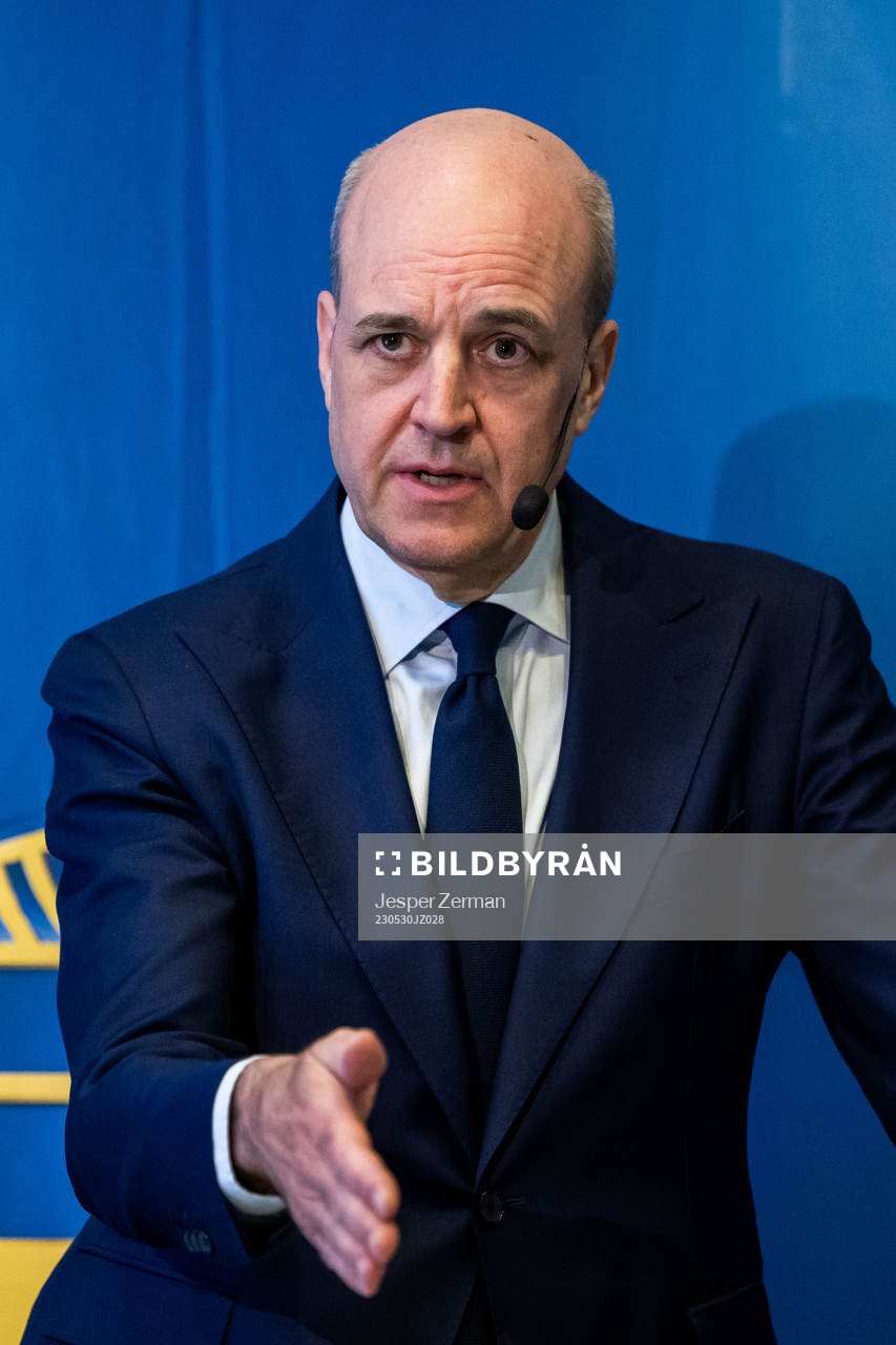 Svenska Fotbollförbundets ordförande Fredrik Reinfeldt