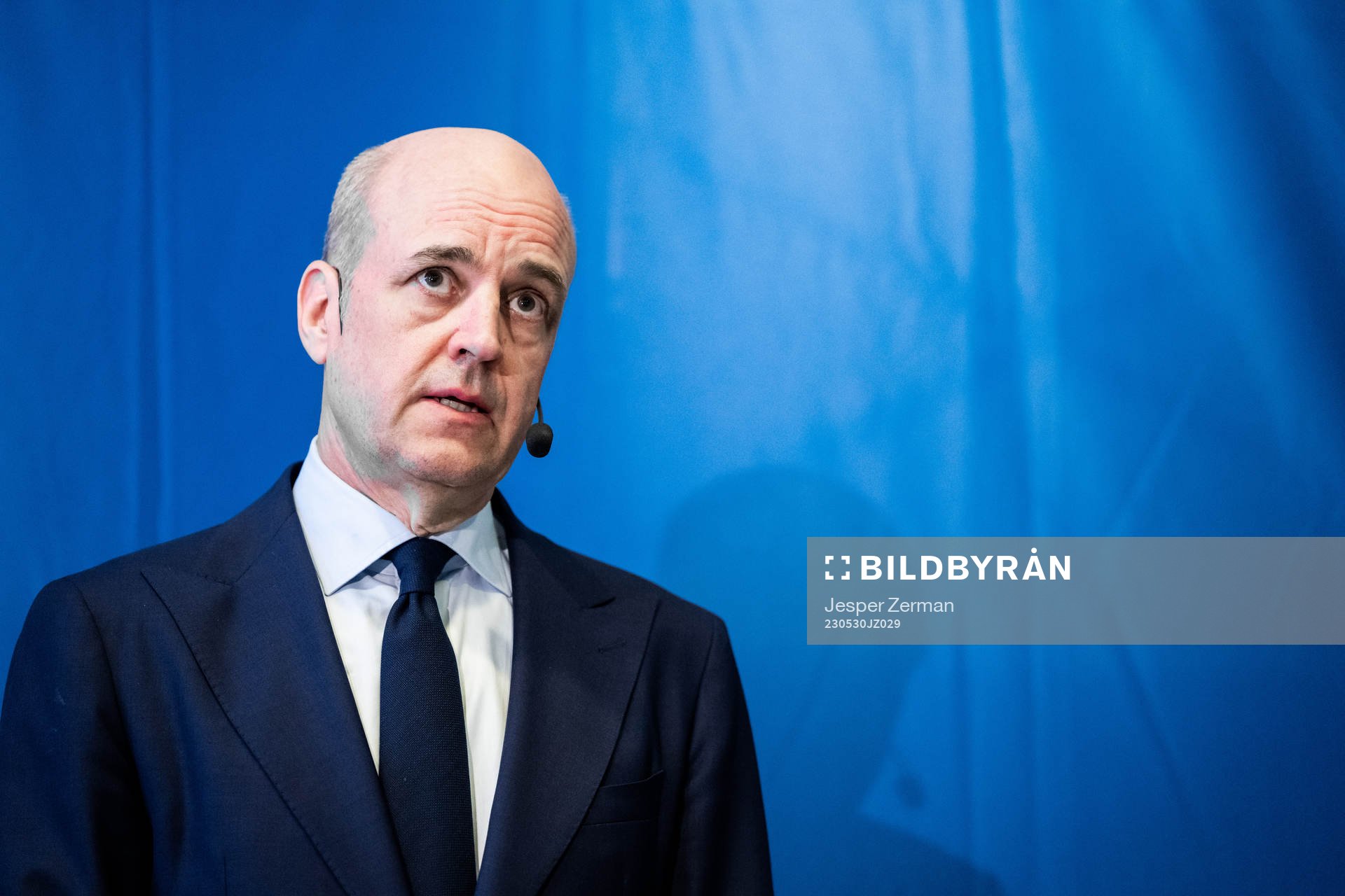 Svenska Fotbollförbundets ordförande Fredrik Reinfeldt