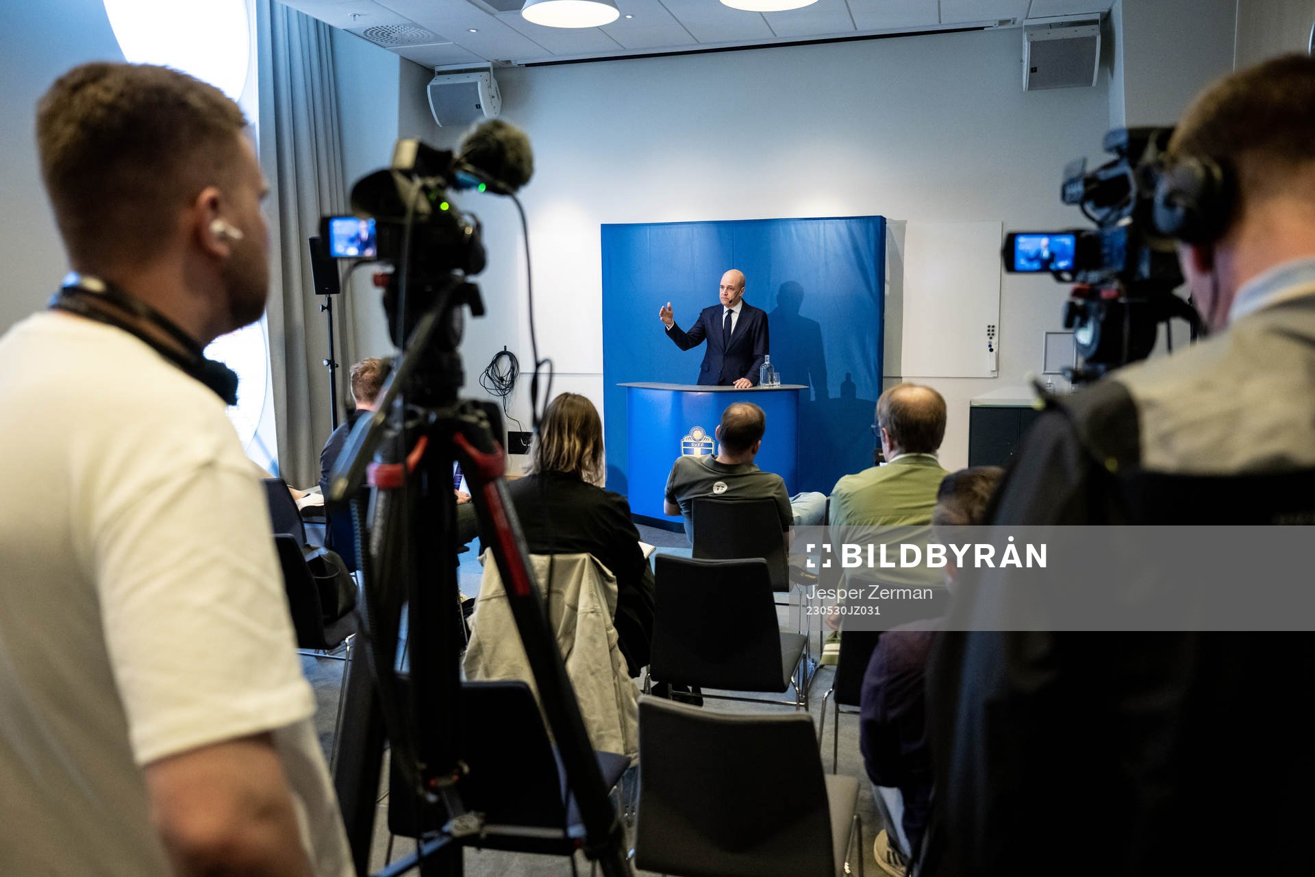 Svenska Fotbollförbundets ordförande Fredrik Reinfeldt