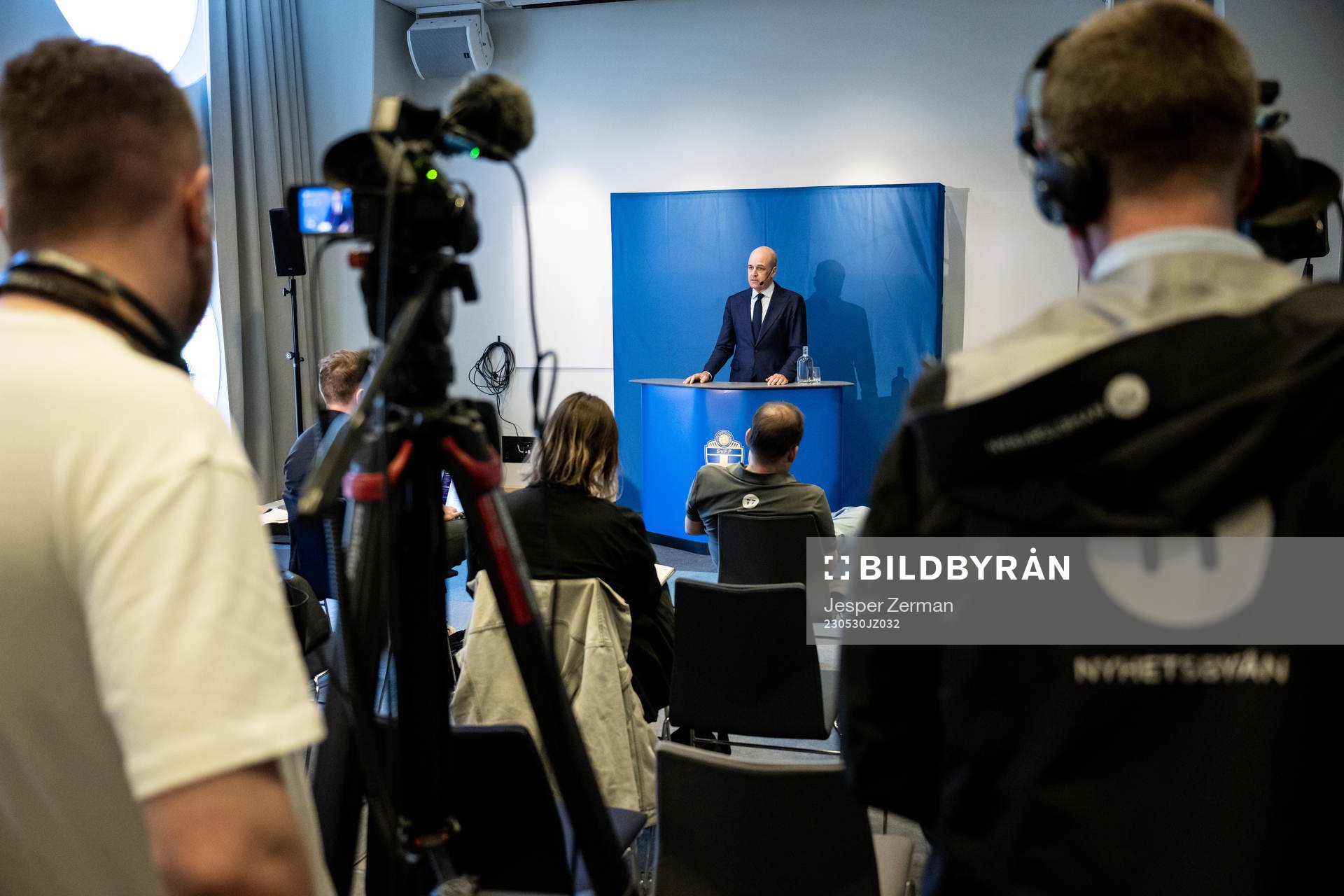Svenska Fotbollförbundets ordförande Fredrik Reinfeldt