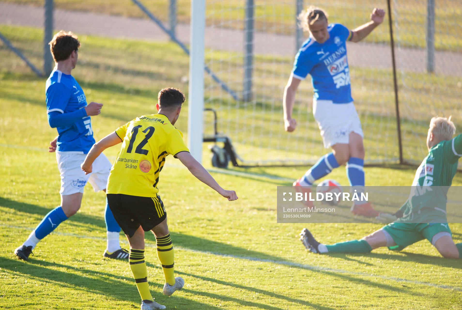 IFK Hässleholms Adam El Youssef gör 2-0 i matchen i DM