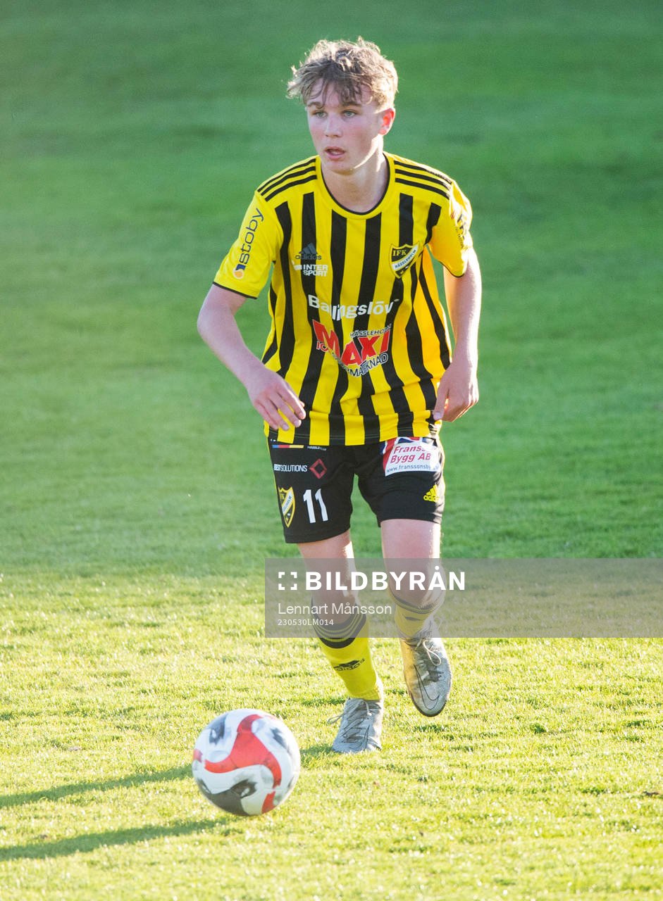 IFK Hässleholms Noa Flink i matchen i DM mellan IFK