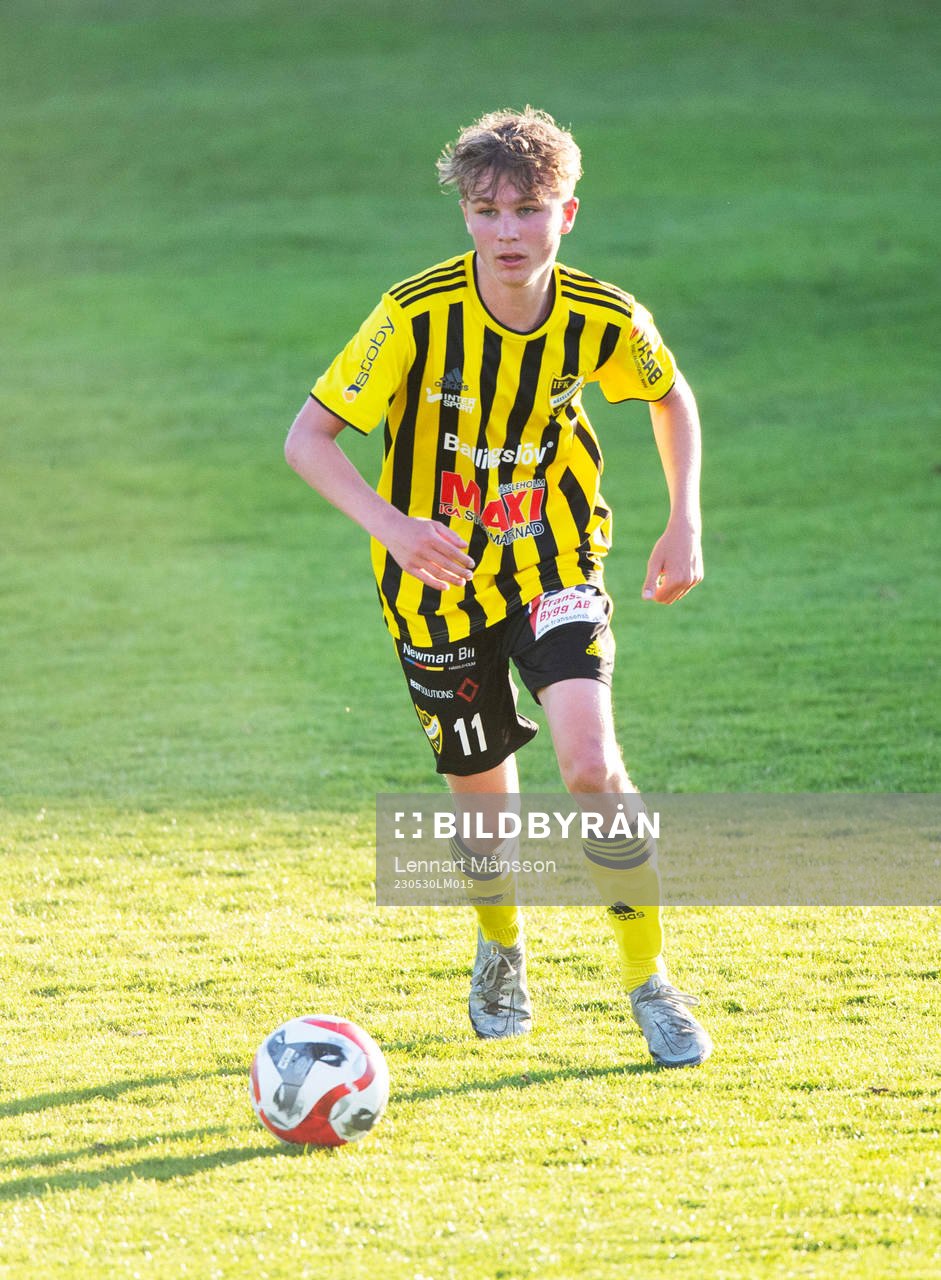 IFK Hässleholms Noa Flink i matchen i DM mellan IFK