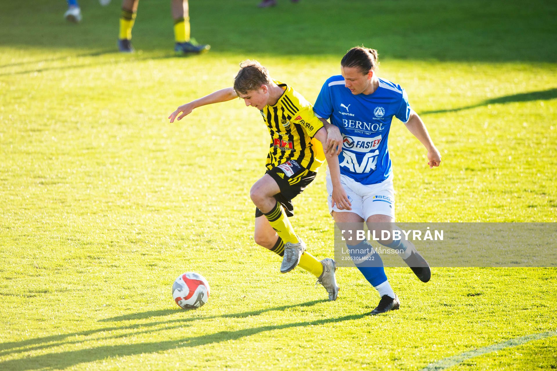 IFK Hässleholms Nog Flink och Bjärnums Hugo Svensson i