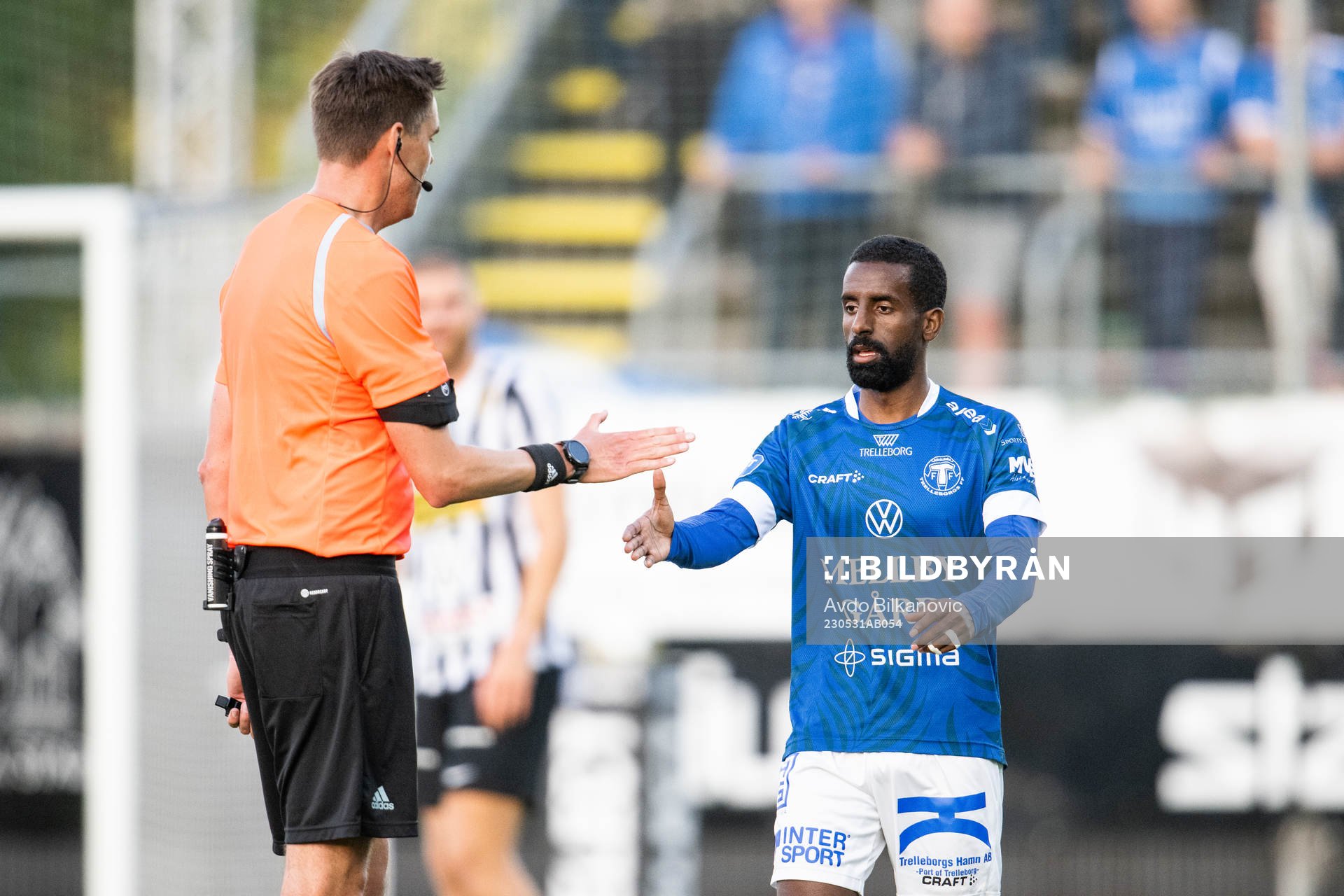 Trelleborgs Mohammed Khalid Saeid tackar Domare Magnus