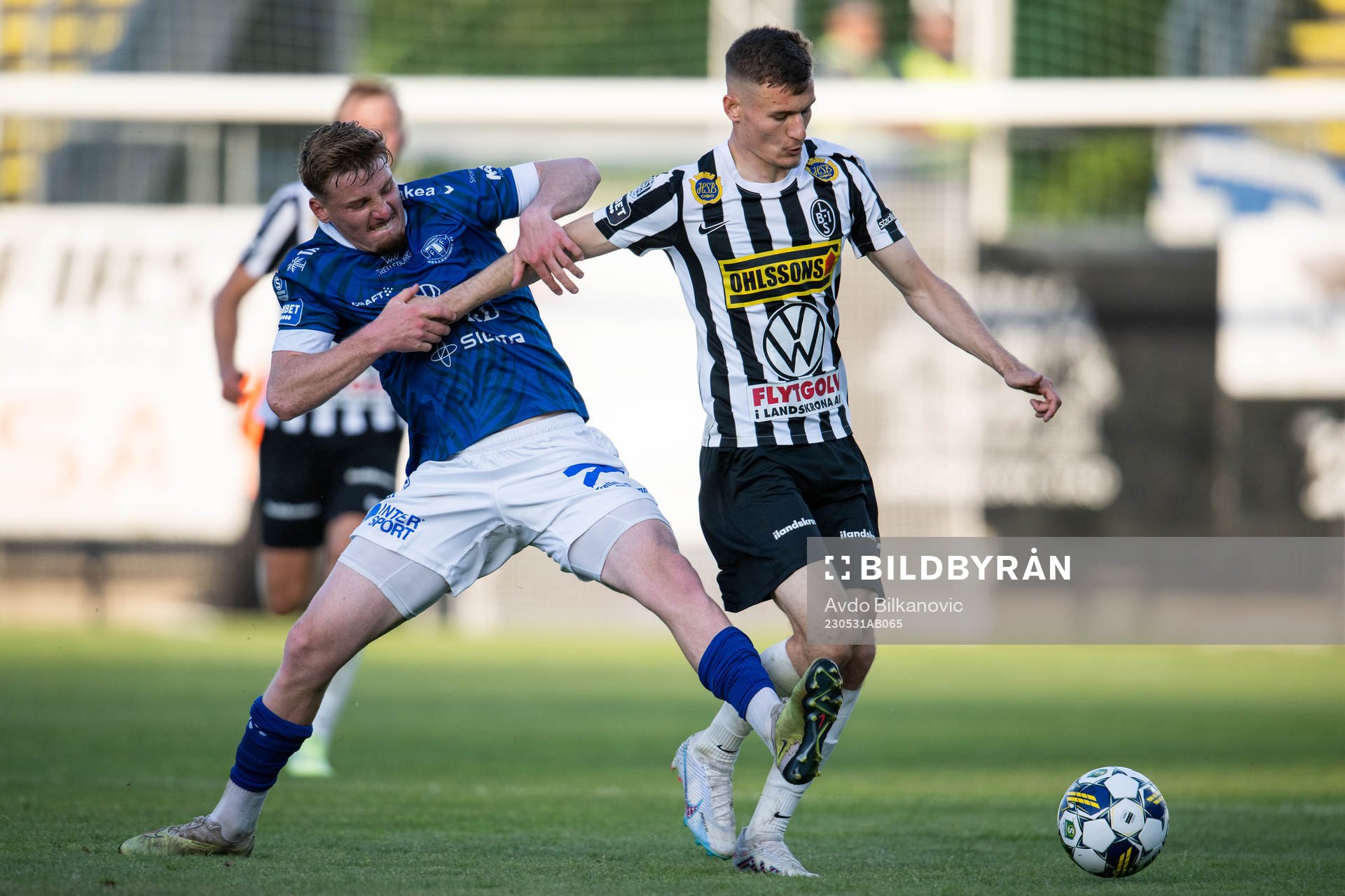 Landskronas Robin Dzabic och Trelleborgs Markus Björkqvist