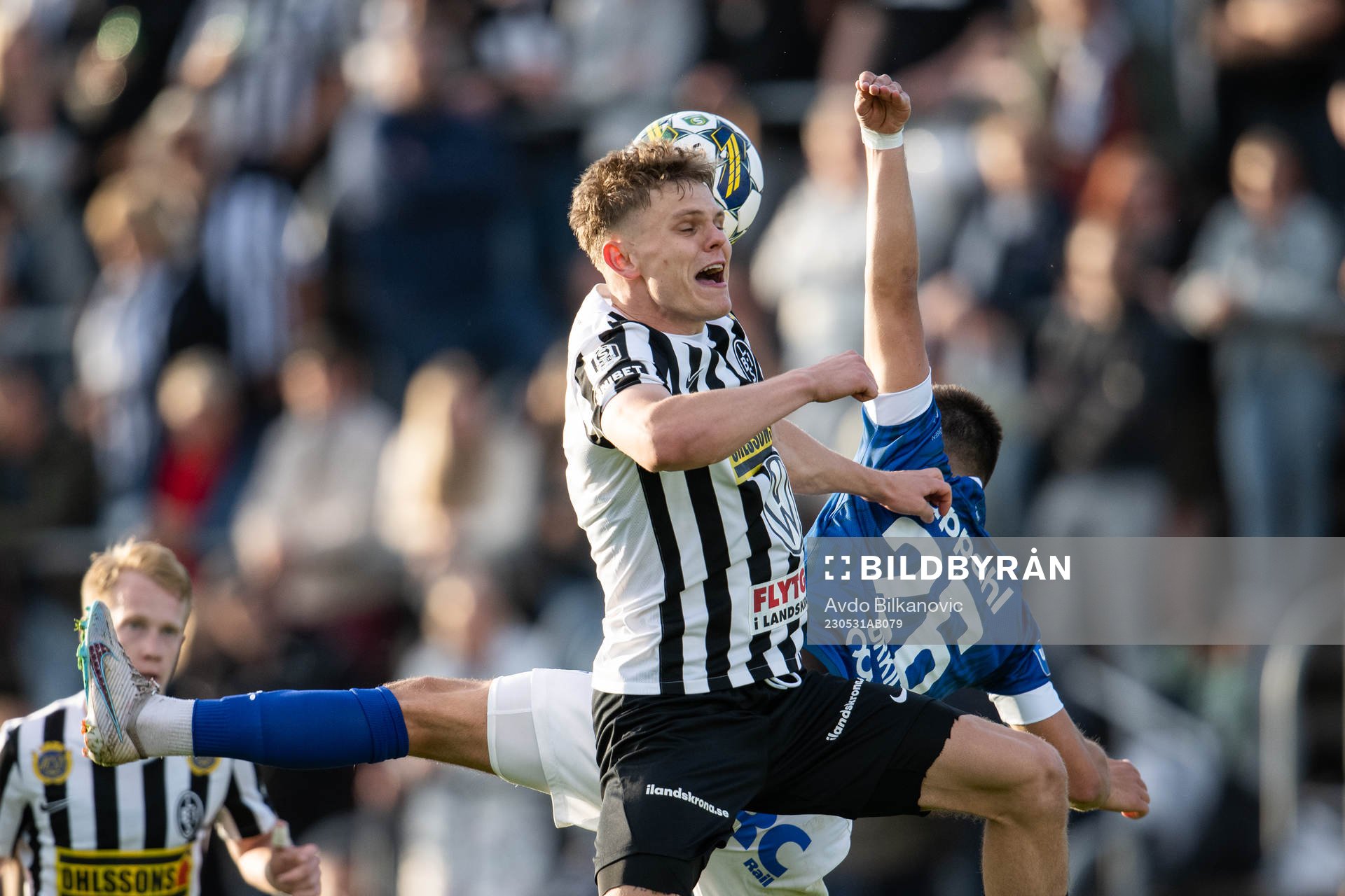 Landskronas Lukas Sunesson och Trelleborgs Haris Brkic