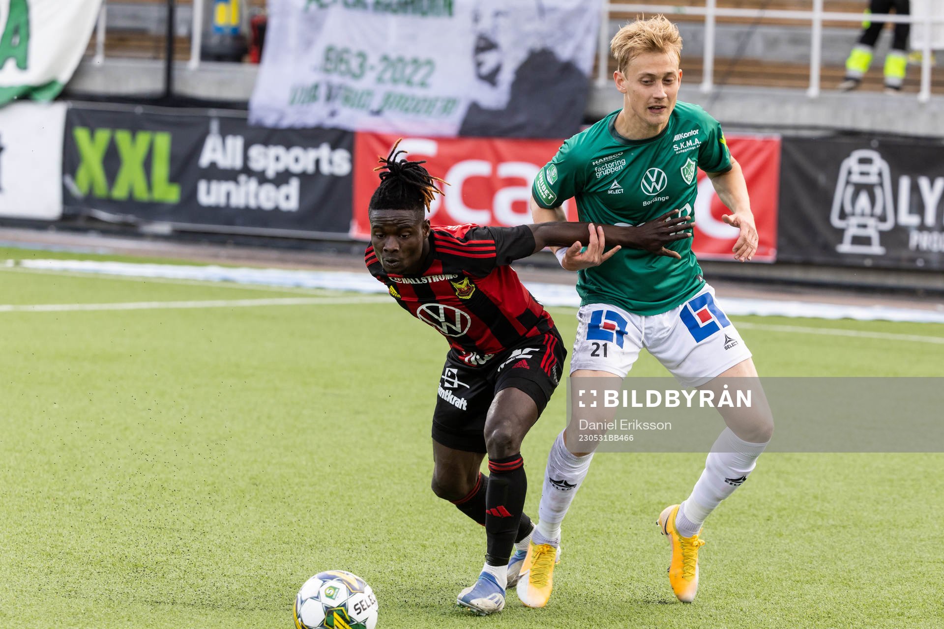 Östersunds Yannick Armel Assiedou Adjoumani och Brages
