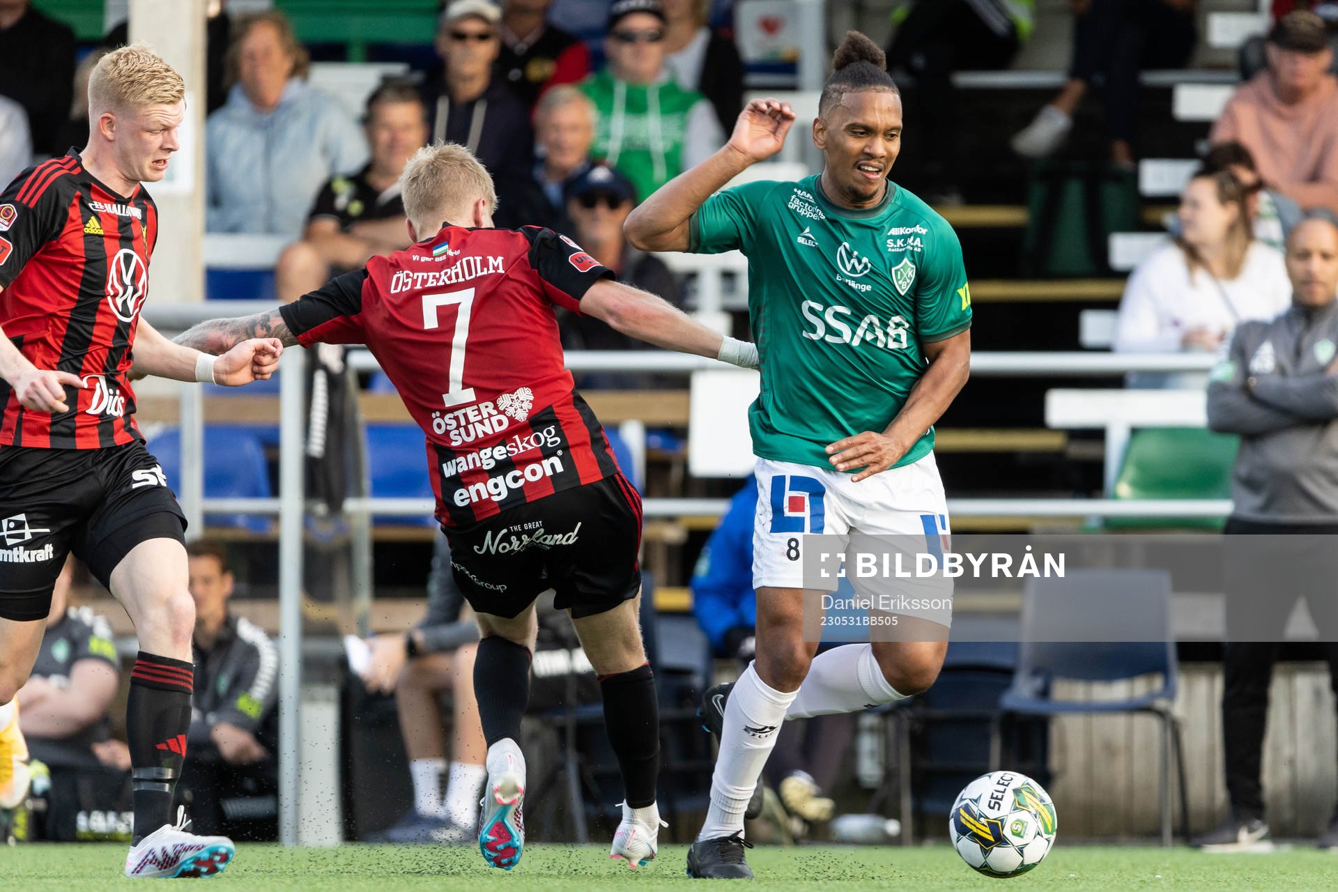Östersunds Andre Österholm och Brages Seth Hellberg