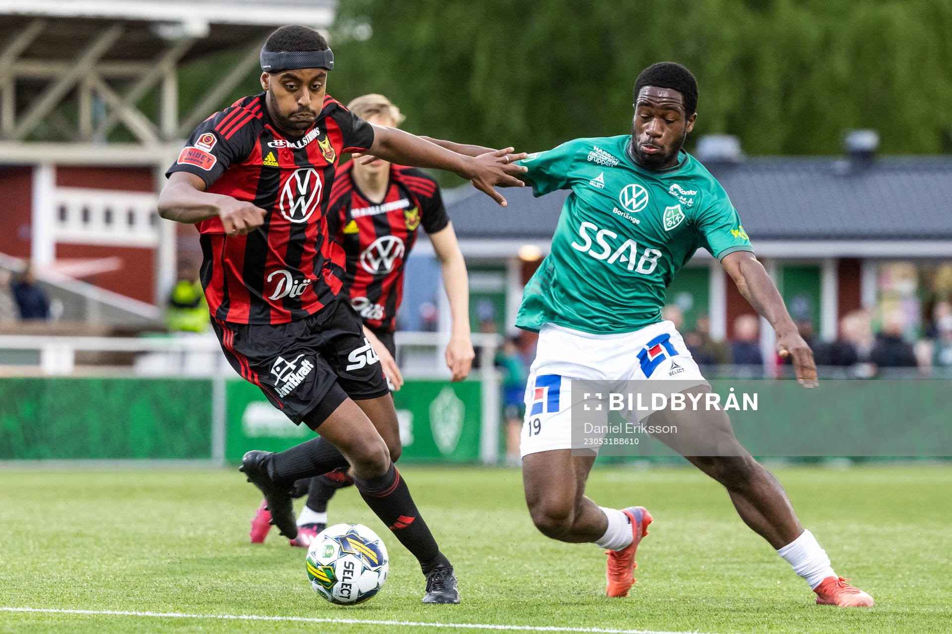 Östersunds Theodore Rask och Brages Kevin Appiah Nyarko