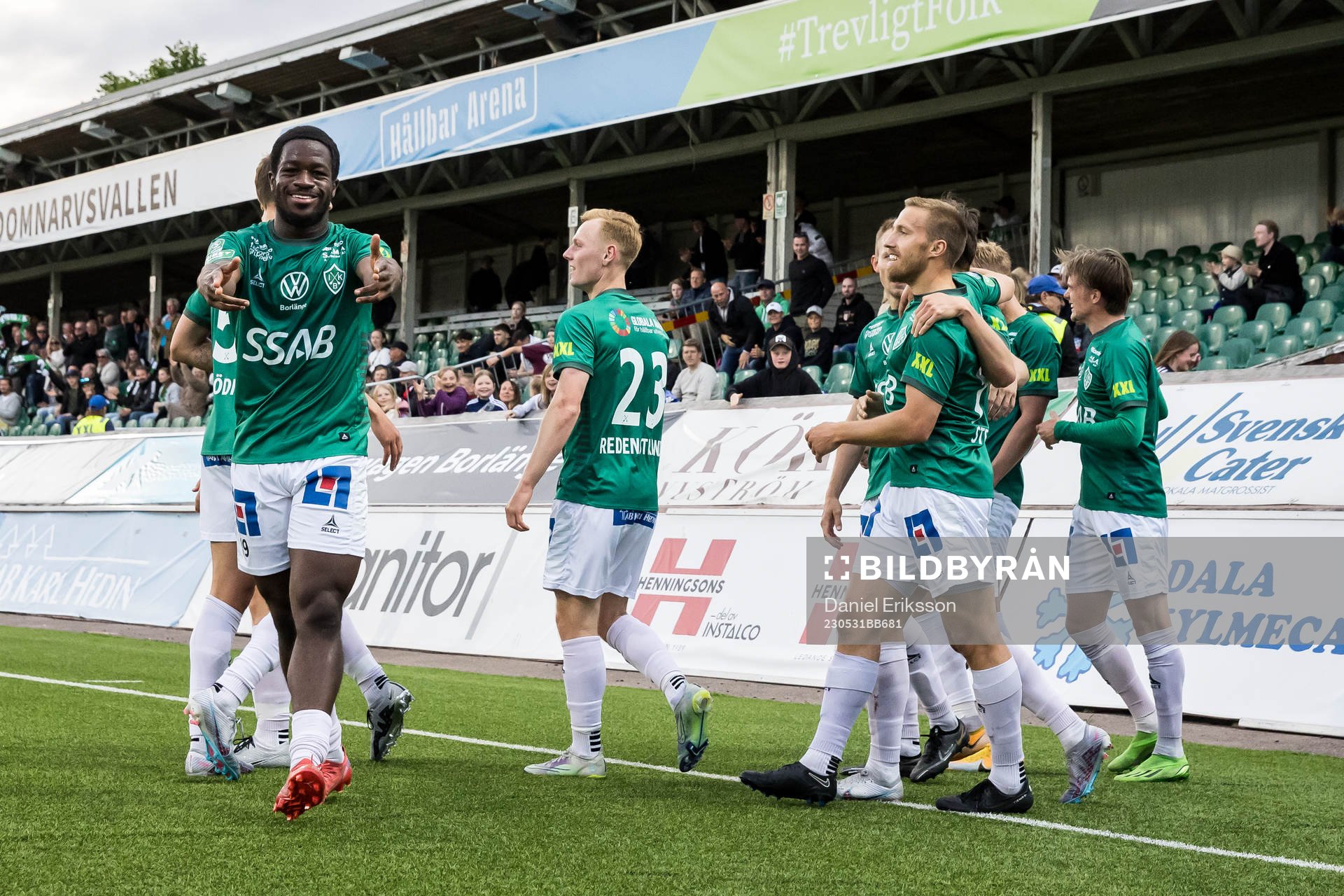 Brages spelarna jublar