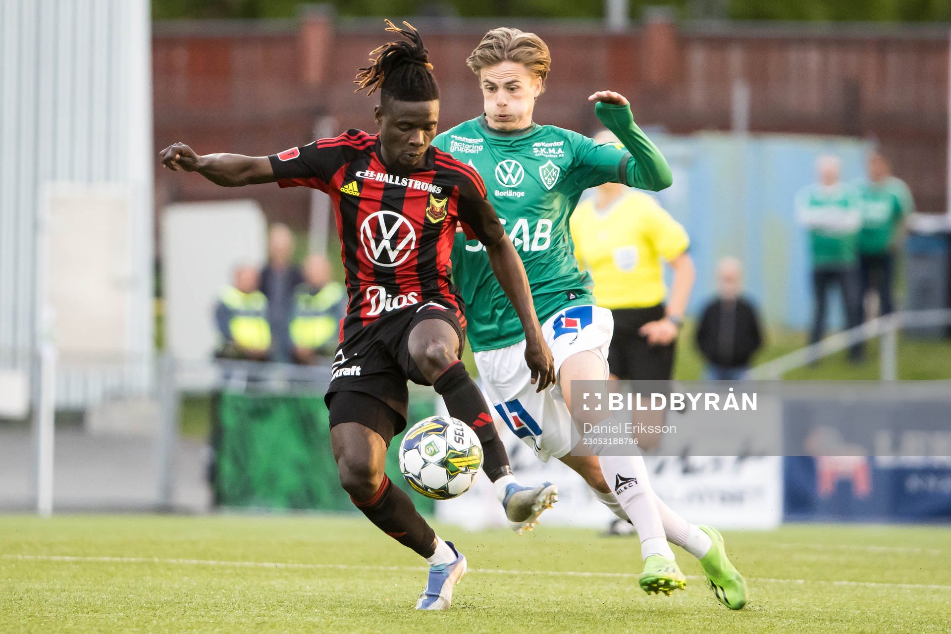 Östersunds Yannick Armel Assiedou Adjoumani och Brages
