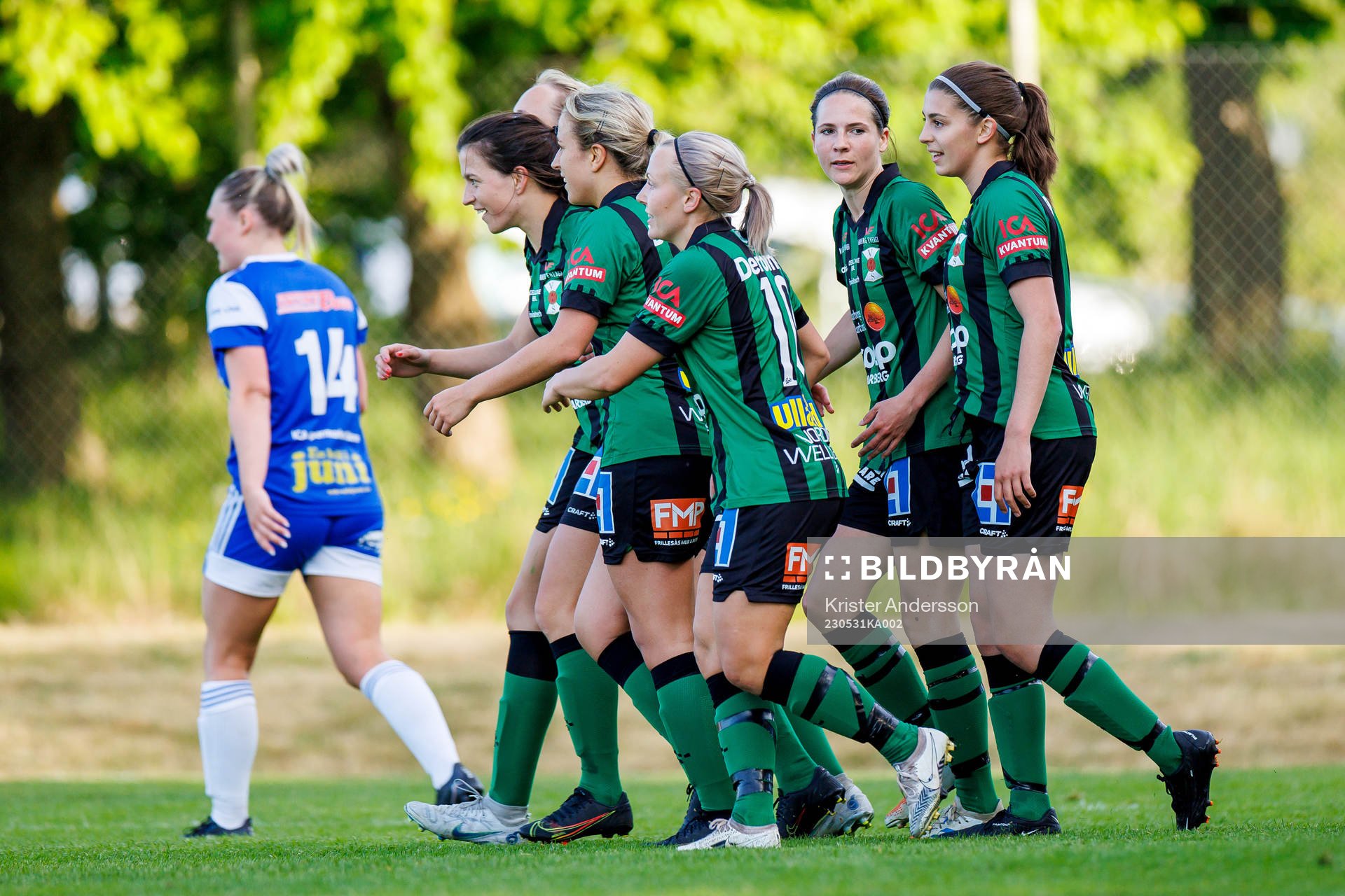 Varbergs spelare jublar