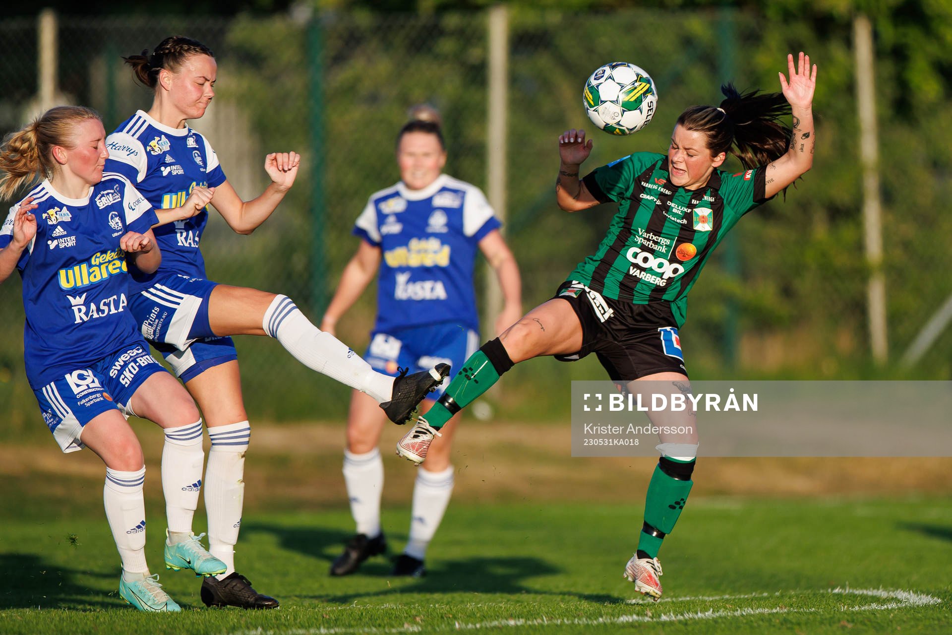 Ullareds Sandra Valdemarsson och Varbergs Tilde Persson