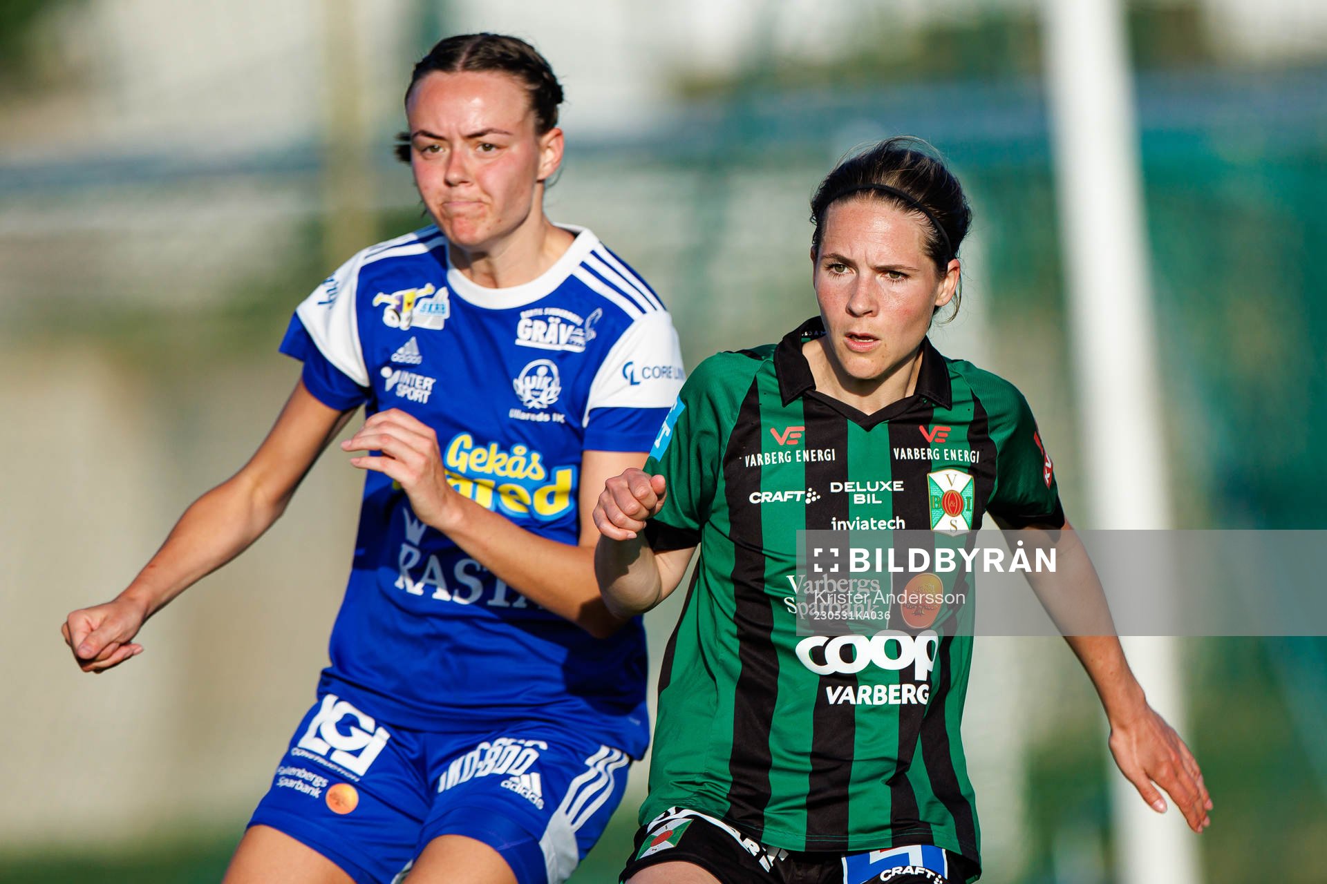 Ullareds Sandra Valdemarsson och Varbergs Frida Johansson