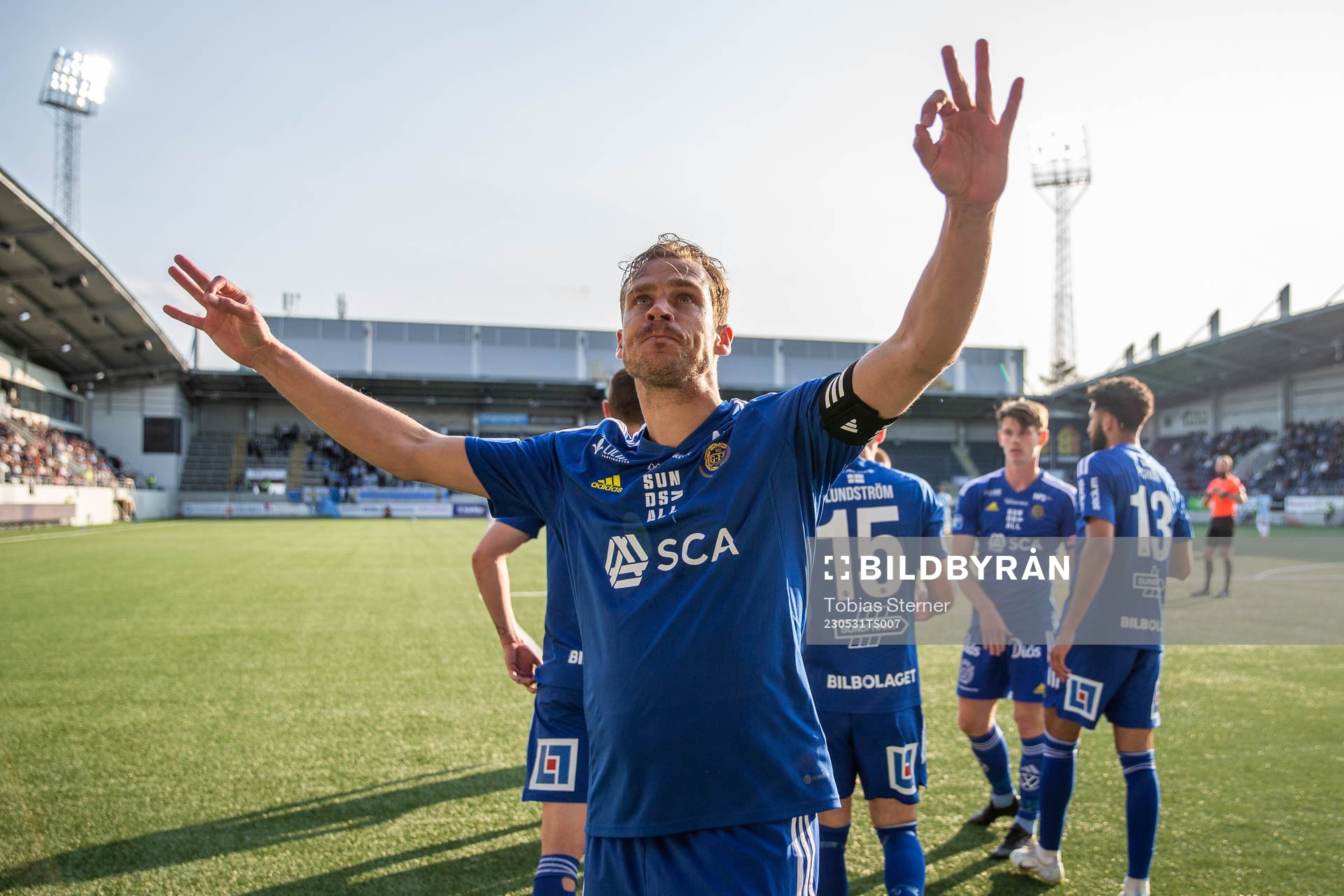 GIF Sundsvalls Pontus Engblom jublar