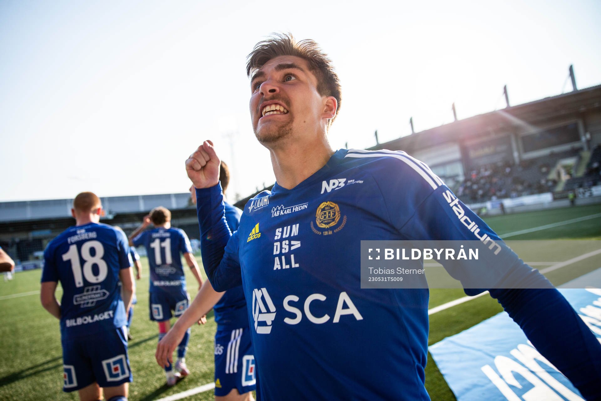 GIF Sundsvalls Johan Bengtsson jublar