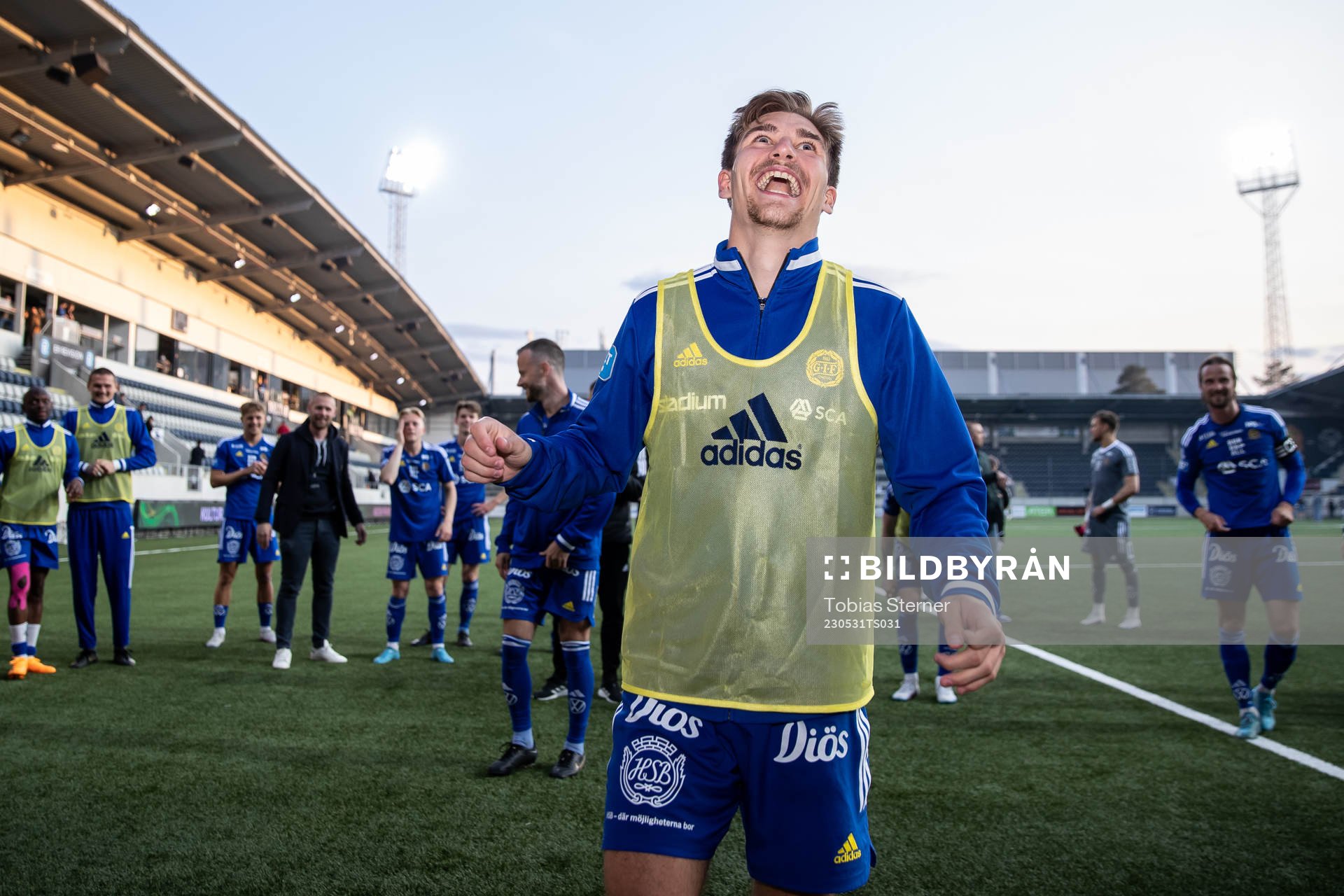 GIF Sundsvalls Johan Bengtsson jublar