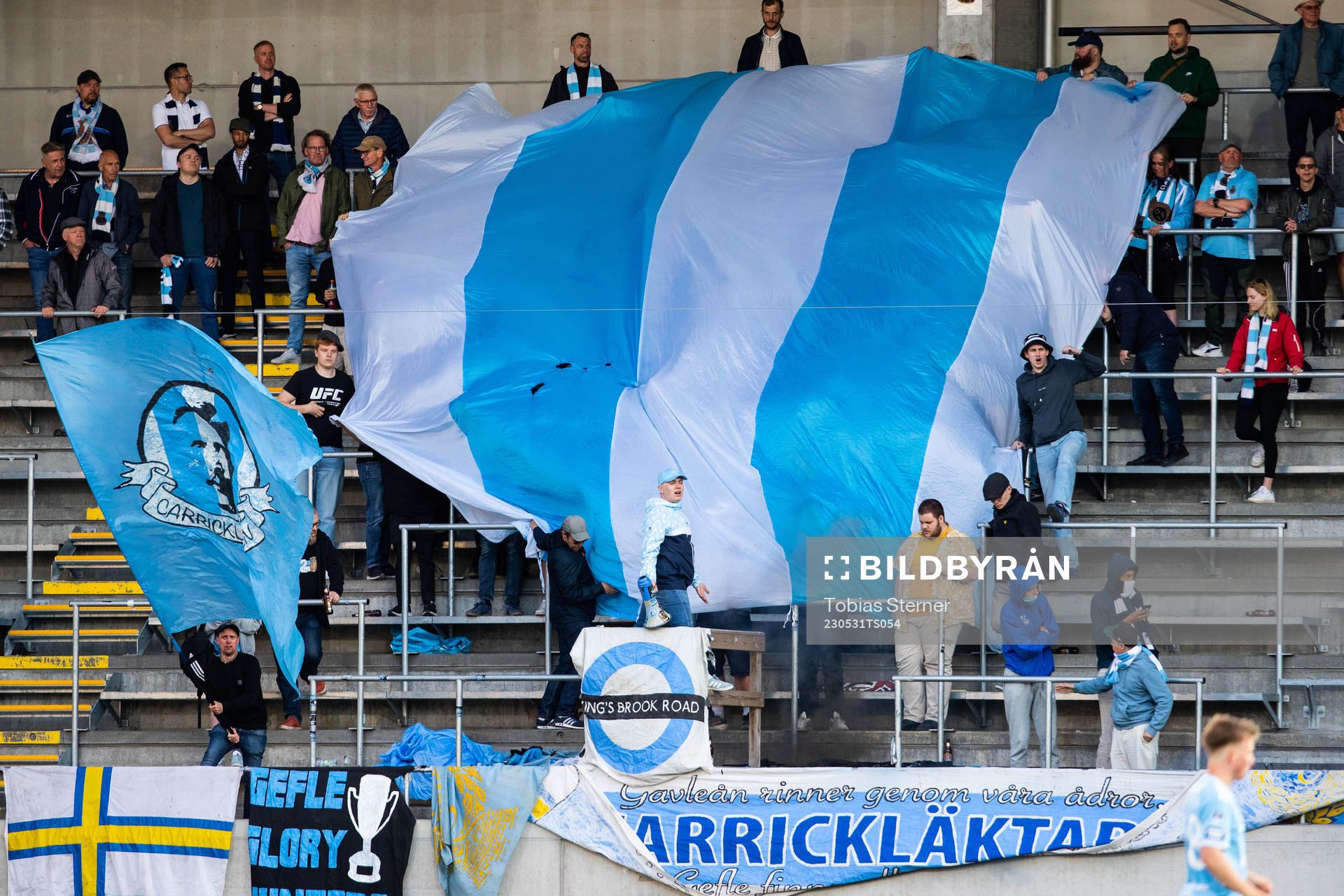 Gefles supportrar