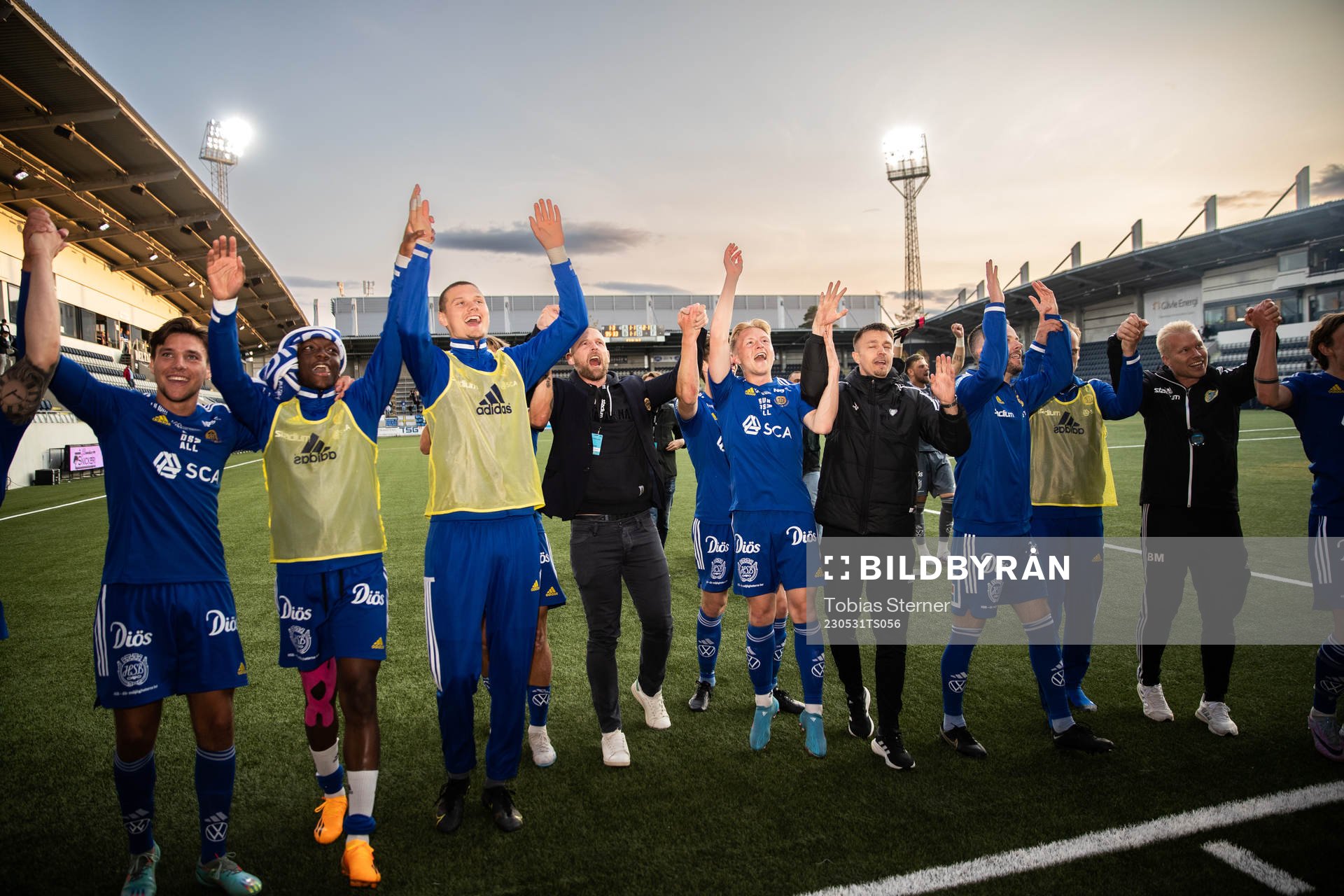 GIF Sundsvalls spelare jublar