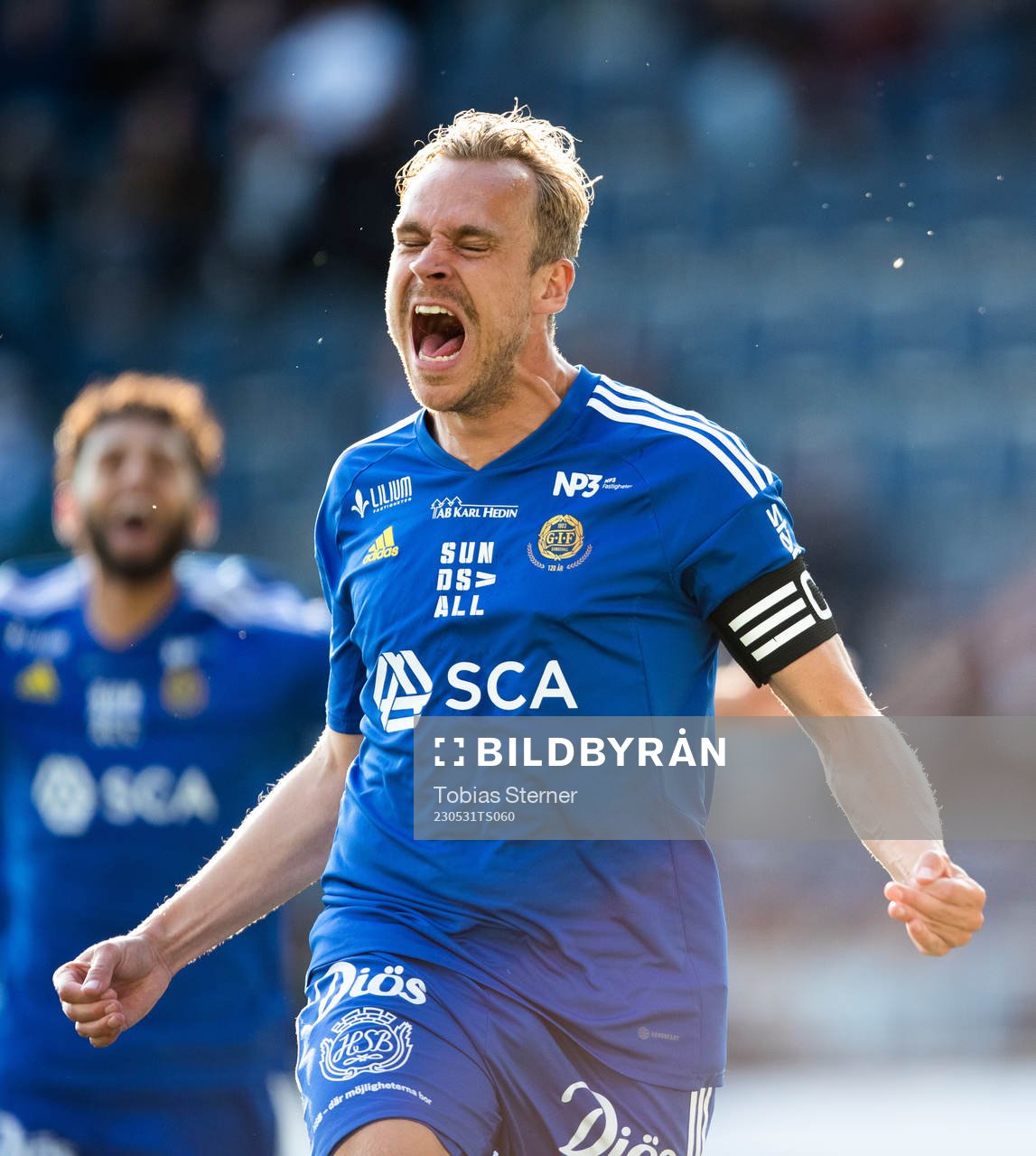GIF Sundsvalls Pontus Engblom jublar