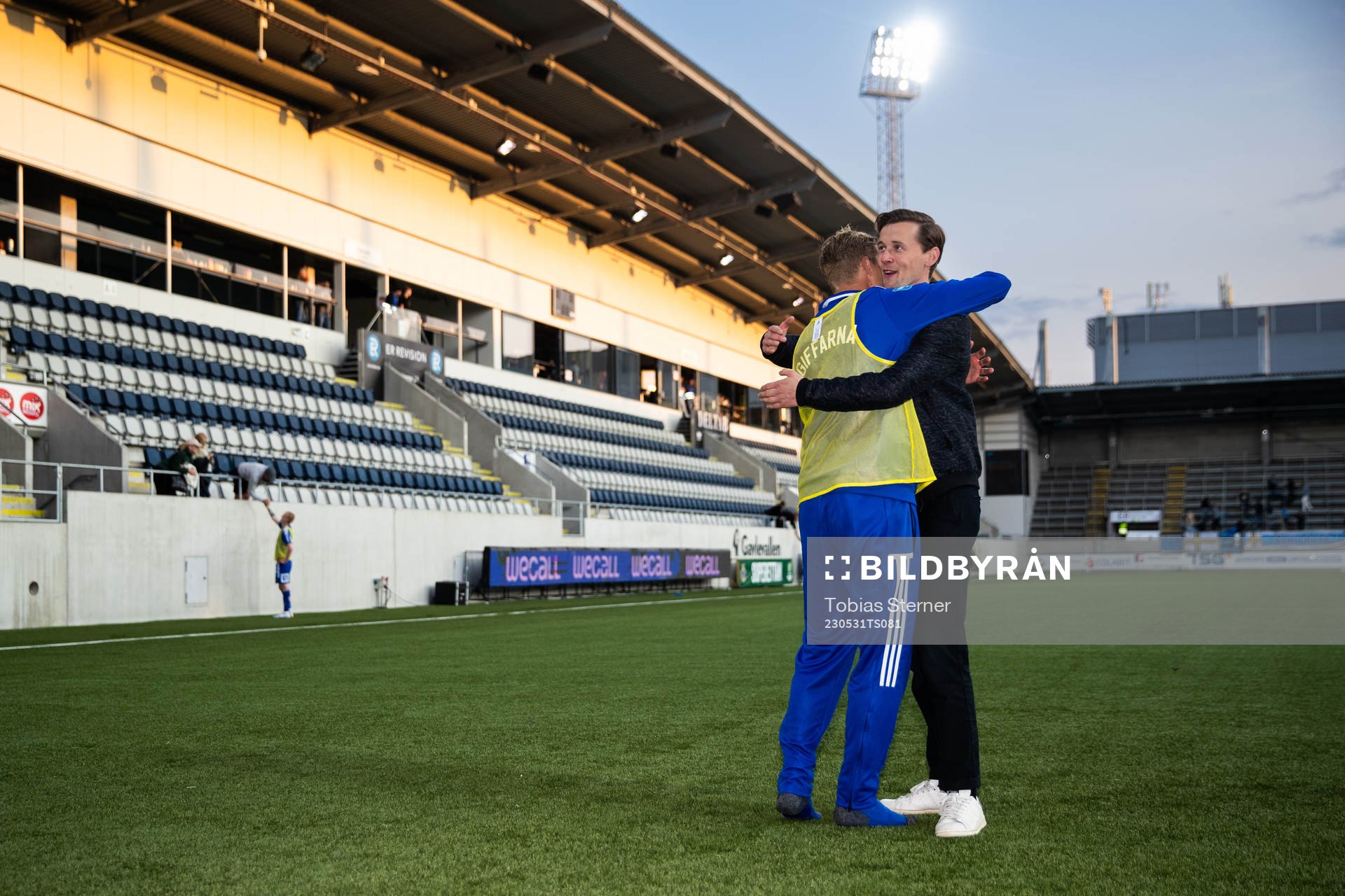 GIF Sundsvalls Pontus Engblom och tränare Douglas Jakobsen