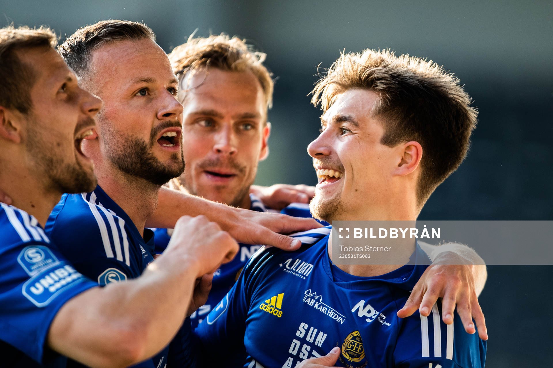 GIF Sundsvalls Johan Bengtsson jublar