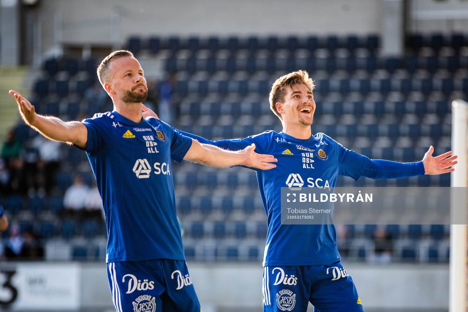GIF Sundsvalls Johan Bengtsson jublar