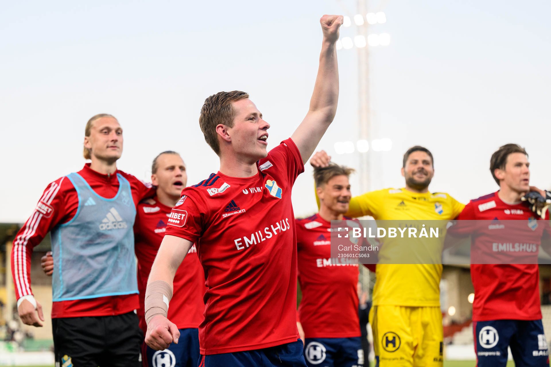 Östers Alex Thor Hauksson jublar
