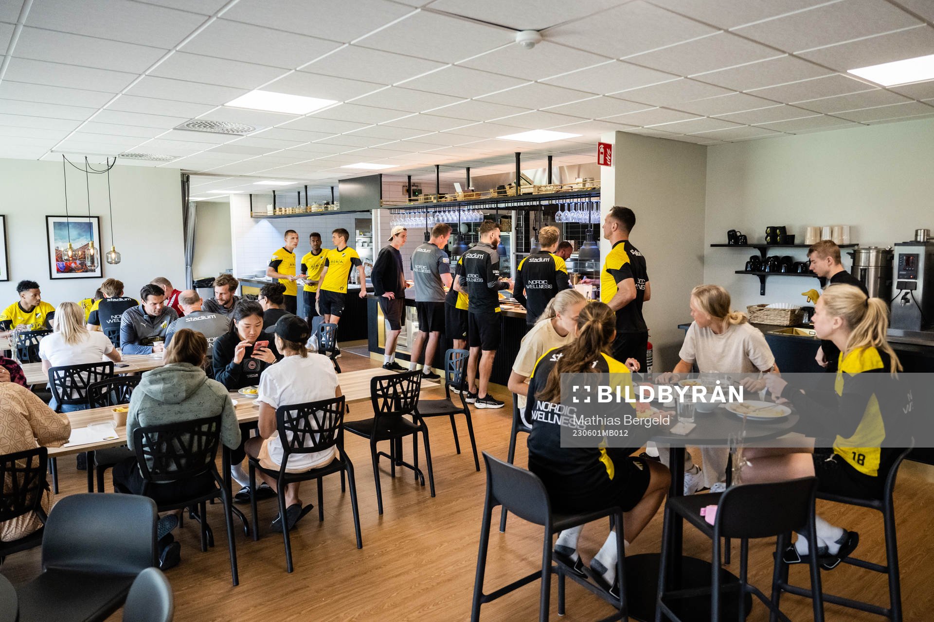 Spelare i matsalen